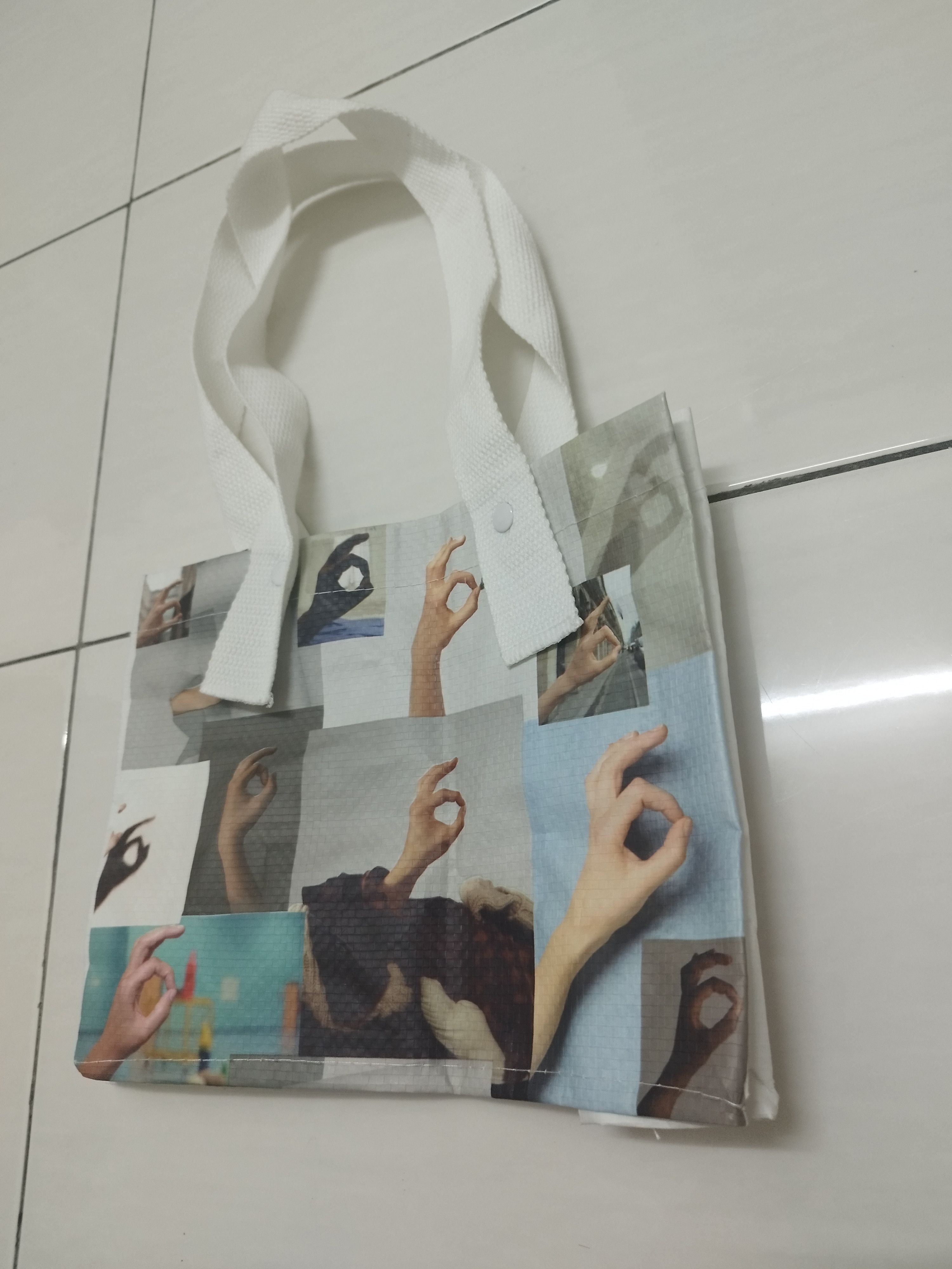 Maison Margiela Maison Margiela Hand Collage Print Mini Tote Bag Size ONE SIZE - 3 Thumbnail