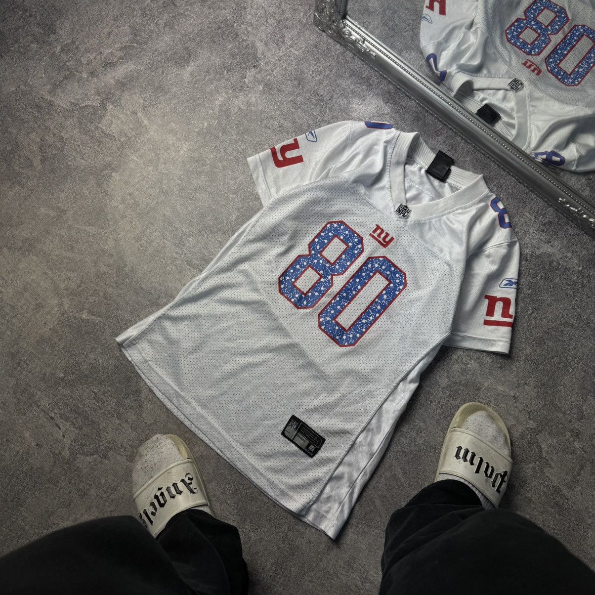 Reebok Reebok Victor Cruz NY Giants Jersey / 80 NFL y2k 00s Size XL / US 12-14 / IT 48-50 - 6 Thumbnail
