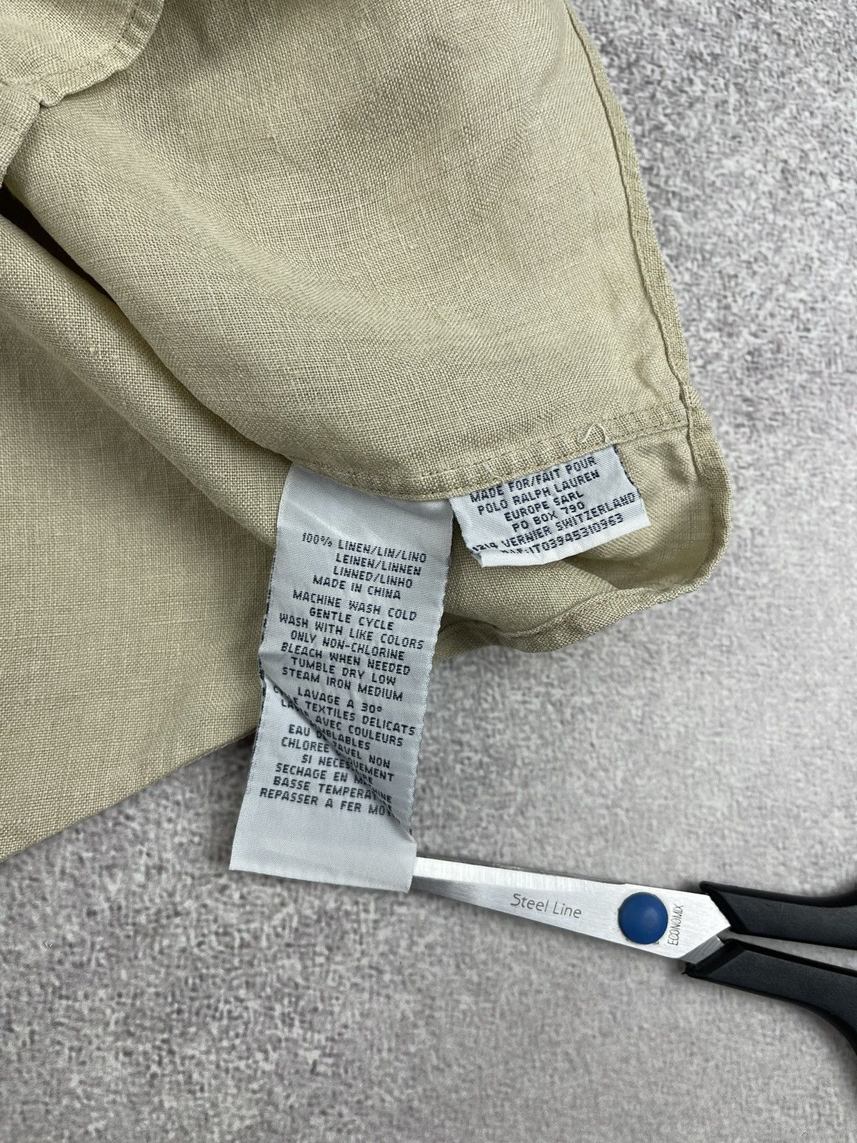 Polo Ralph Lauren × Ralph Lauren × Vintage Vintage Polo Ralph Lauren Linen Ellington Shirt Size US XL / EU 56 / 4 - 8 Thumbnail