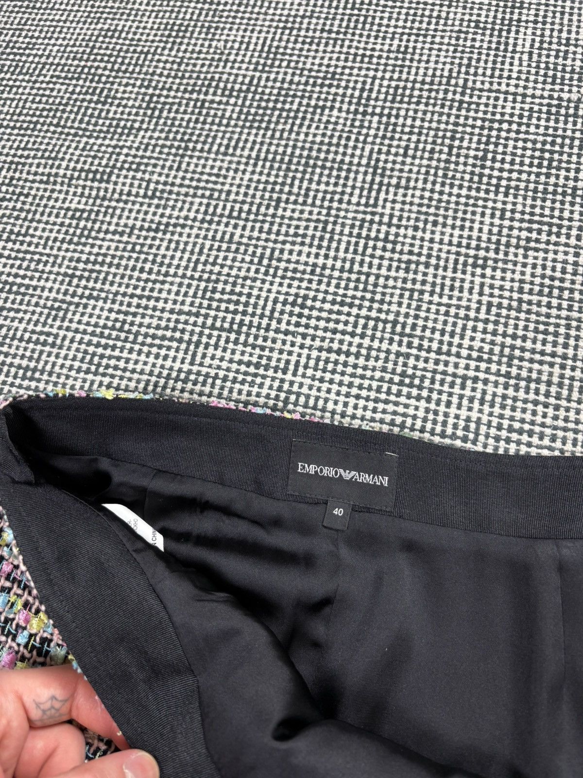 Emporio Armani Emporio Armani colorful tweed woven 2 pocket skirt Size 27" / US 4 / IT 40 - 3 Thumbnail