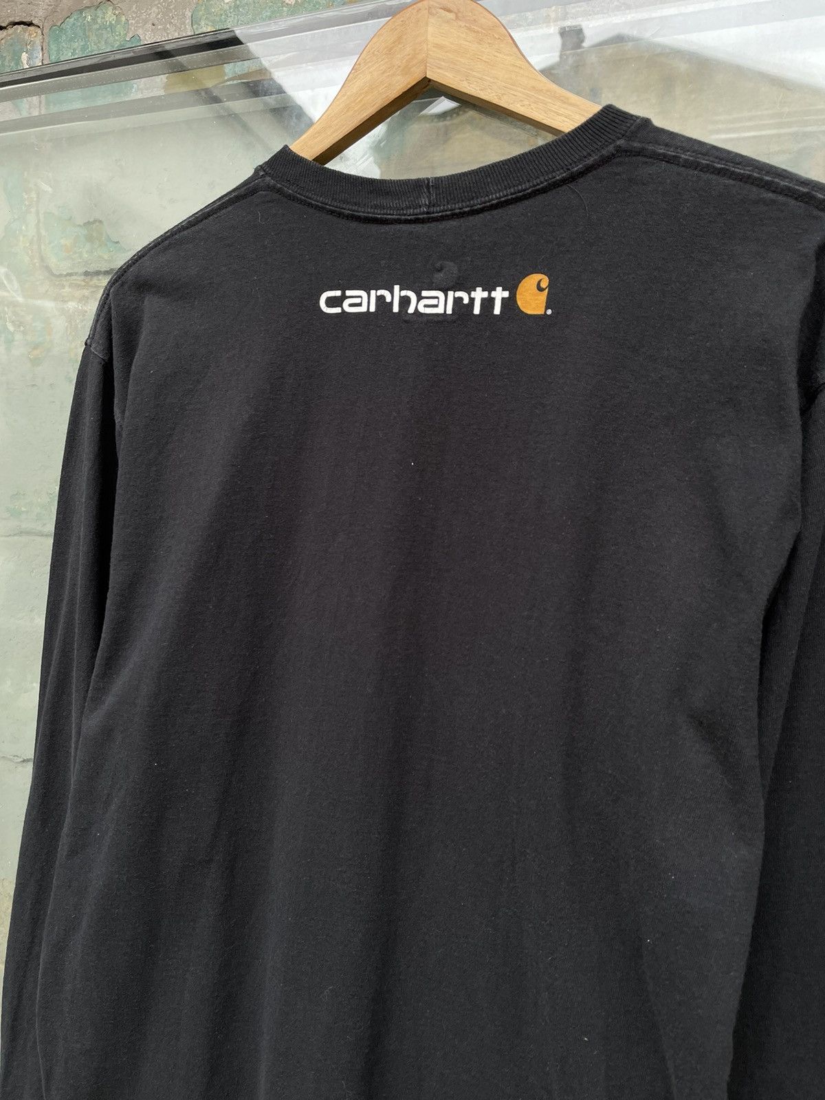 Carhartt × Carhartt Wip × Vintage Carhartt Vintage Big Logo Black Long Sleeve Size US M / EU 48-50 / 2 - 6 Thumbnail