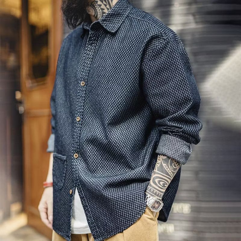 Japanese Brand × PPFM 💥Japanese style harajuku square checkered shirt Size US L / EU 52-54 / 3 - 2 Thumbnail