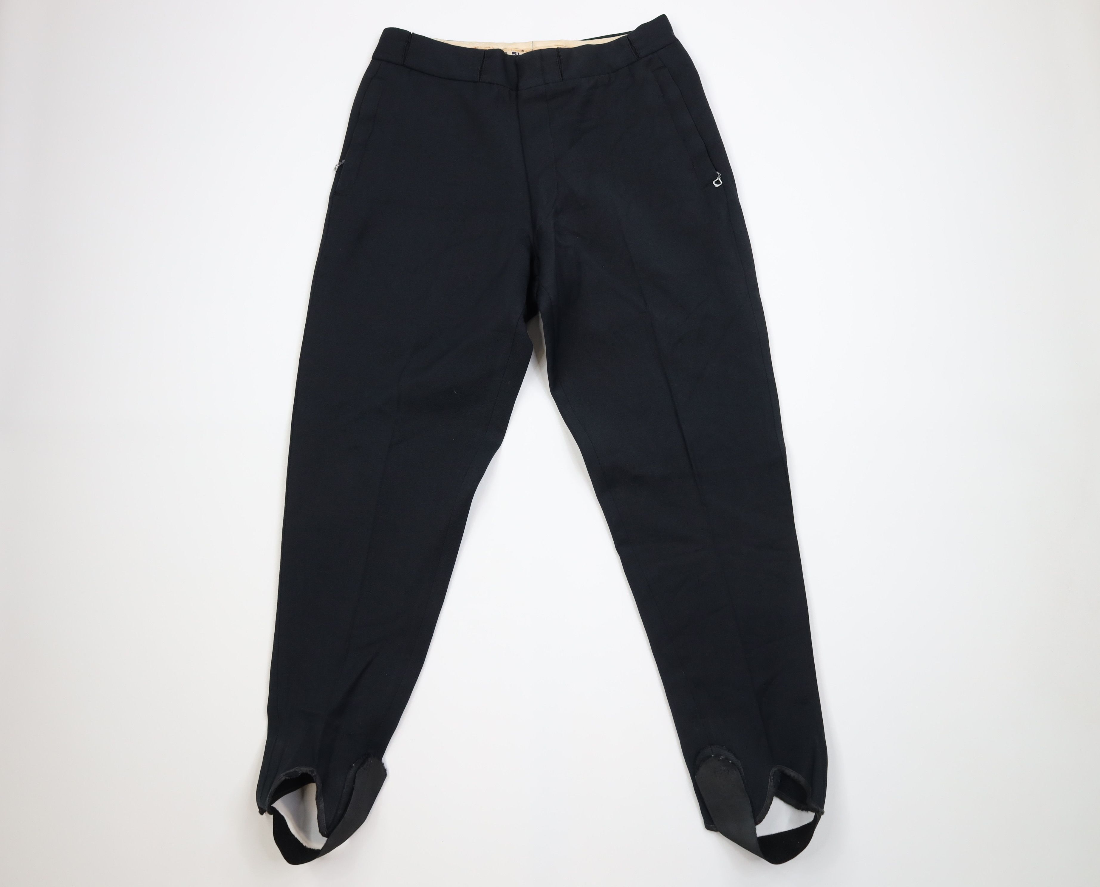 Vintage Vintage 50s Blend Stirrup Skiing Pants Trousers Black USA Size US 32 / EU 48 - 1 Thumbnail
