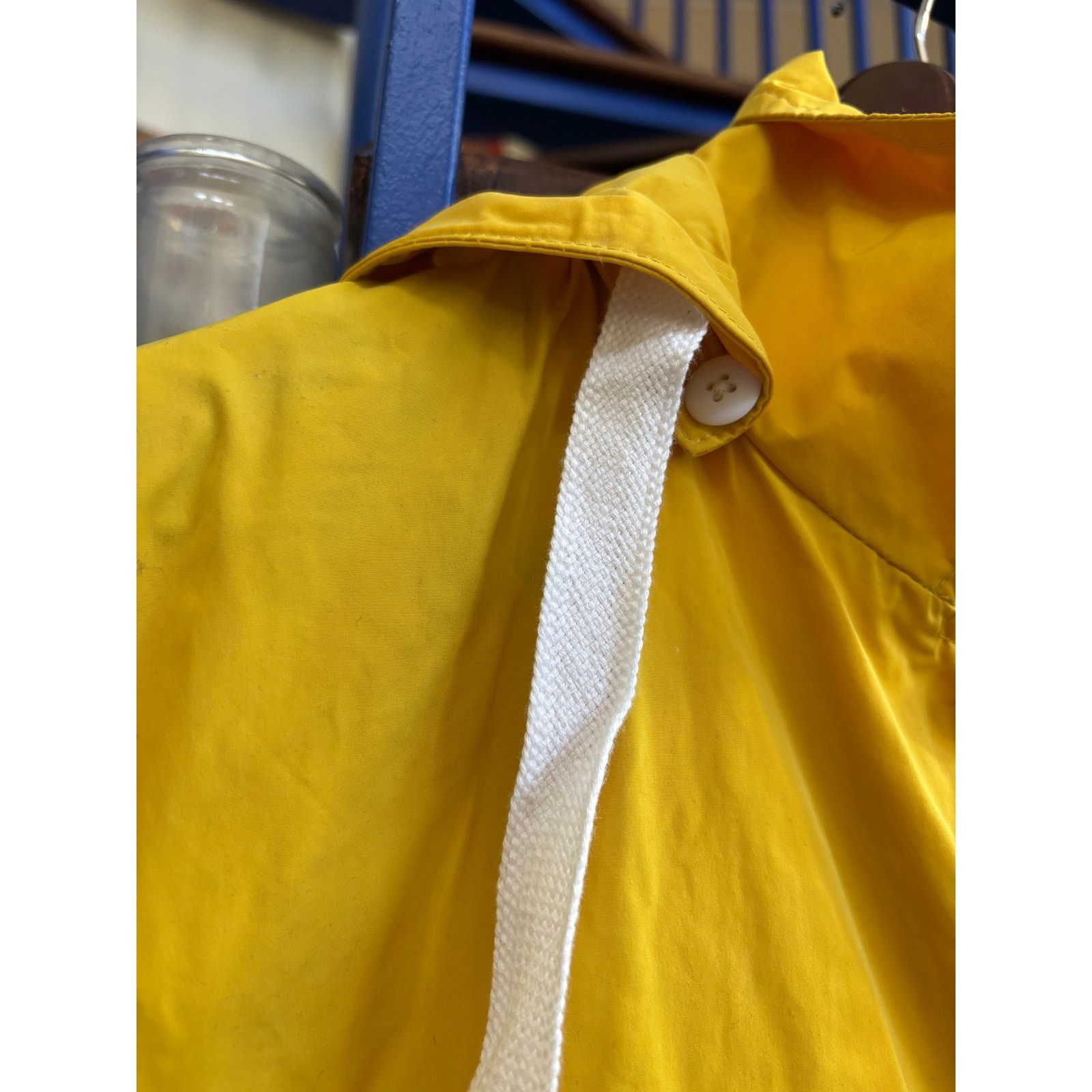 RAGEBLUE RageBlue Japan Yellow Hooded Raincoat Jacket Size L Size US L / EU 52-54 / 3 - 4 Thumbnail