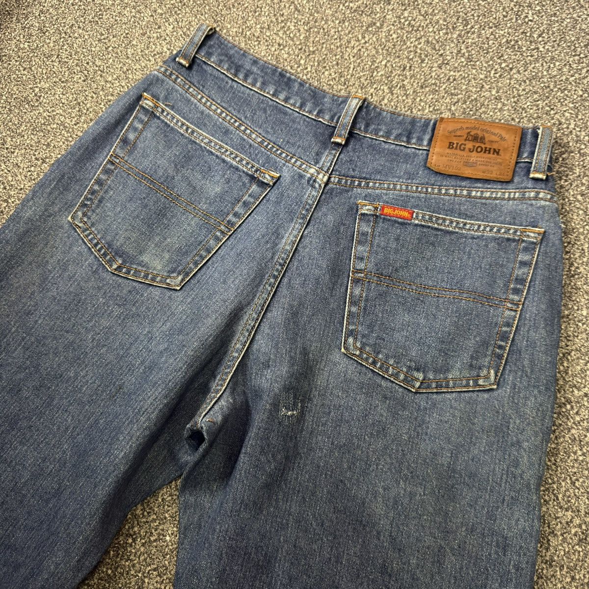 Japanese Brand 🔥🇯🇵 Vintage 90s Baggy Big John Y2K Style Denim Size US 32 / EU 48 - 7 Thumbnail