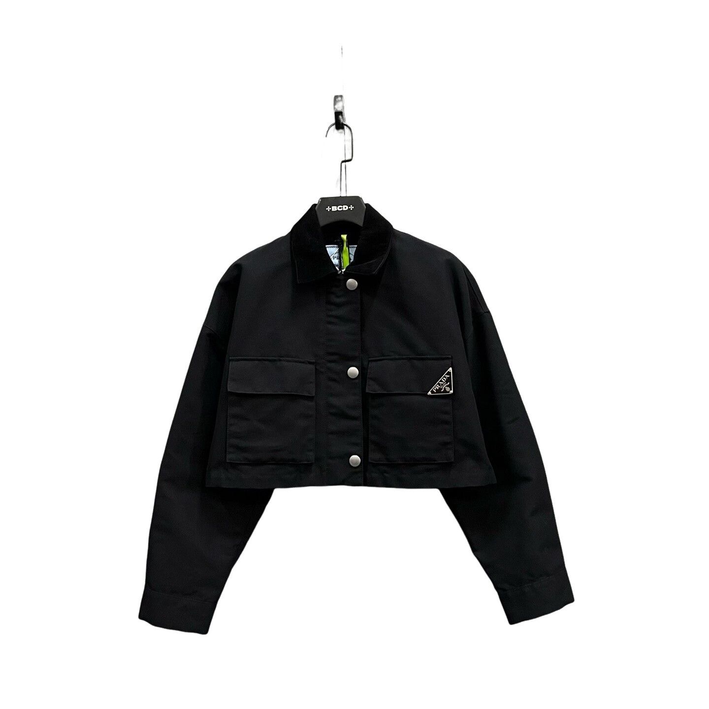 Prada Prada Logo Plaque Canvas Jacket Size 38 Size XS / US 0-2 / IT 36-38 - 1 Thumbnail