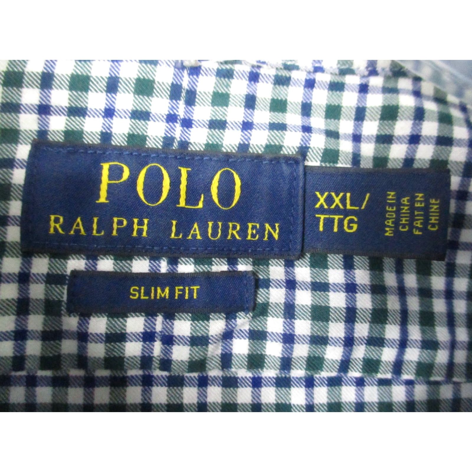 Ralph Lauren Ralph Lauren Shirt Men's XXL Blue Long Sleeve Plaid Pony Shirt Size US XXL / EU 58 / 5 - 4 Thumbnail