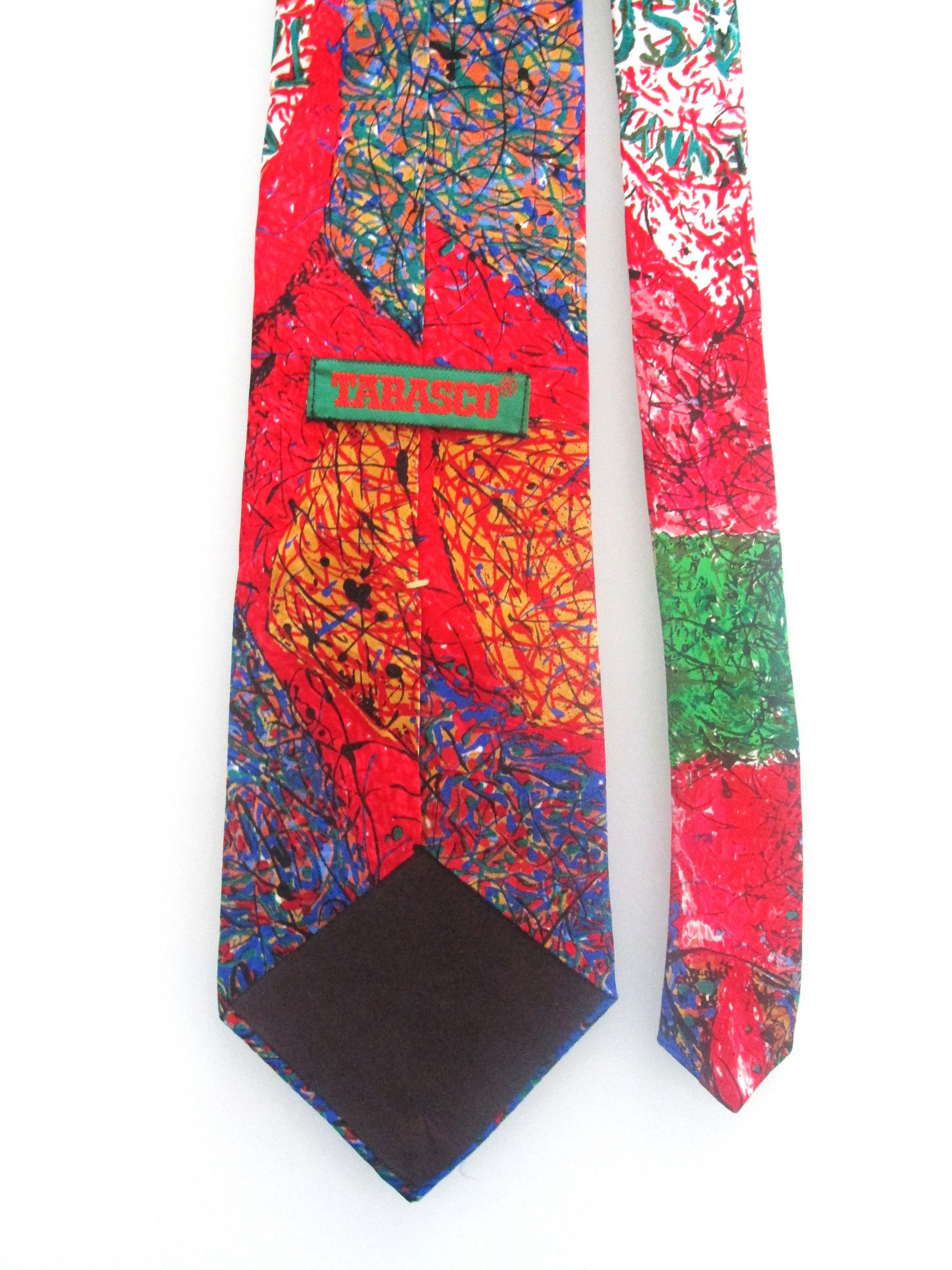Tabasco Tabasco (NWOT) Men's Silk Tie Size ONE SIZE - 4 Thumbnail