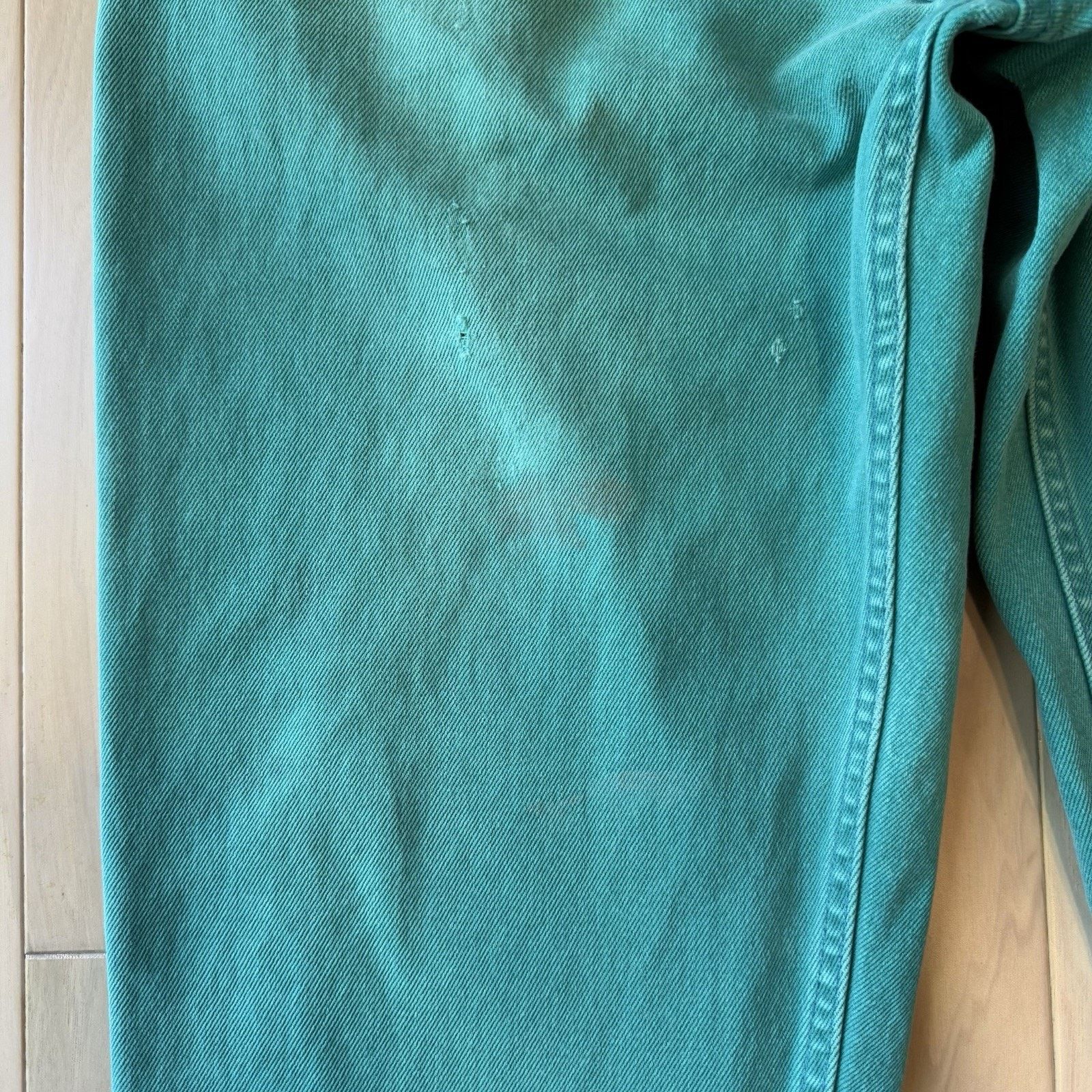 Levi's Vintage Levis 560 Jeans 35 Teal Made In USA 80s Relaxed Size US 35 - 5 Thumbnail