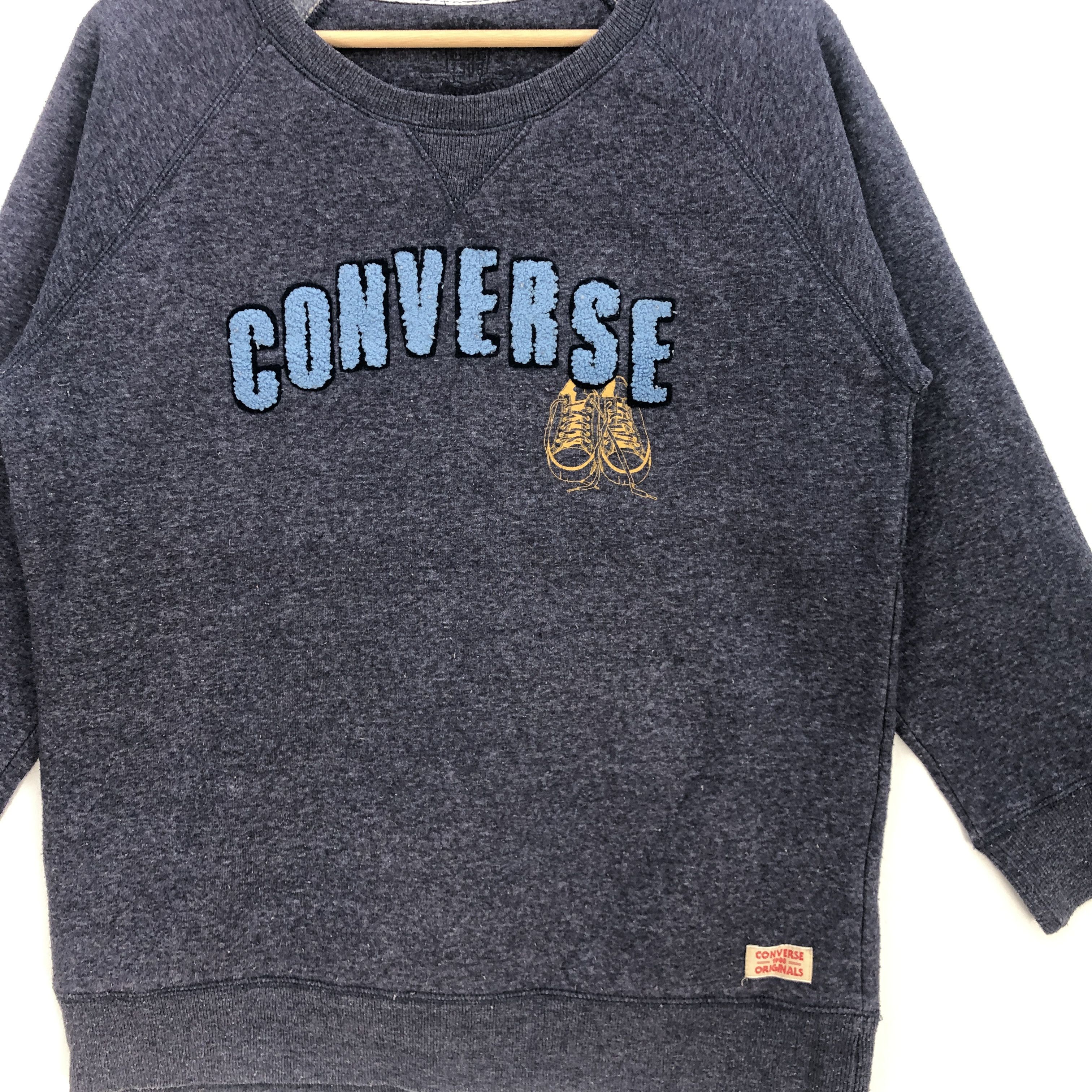 Converse × Vintage Vintage Converse Sweater Vintage Converse Sweatshirt Size US M / EU 48-50 / 2 - 3 Thumbnail