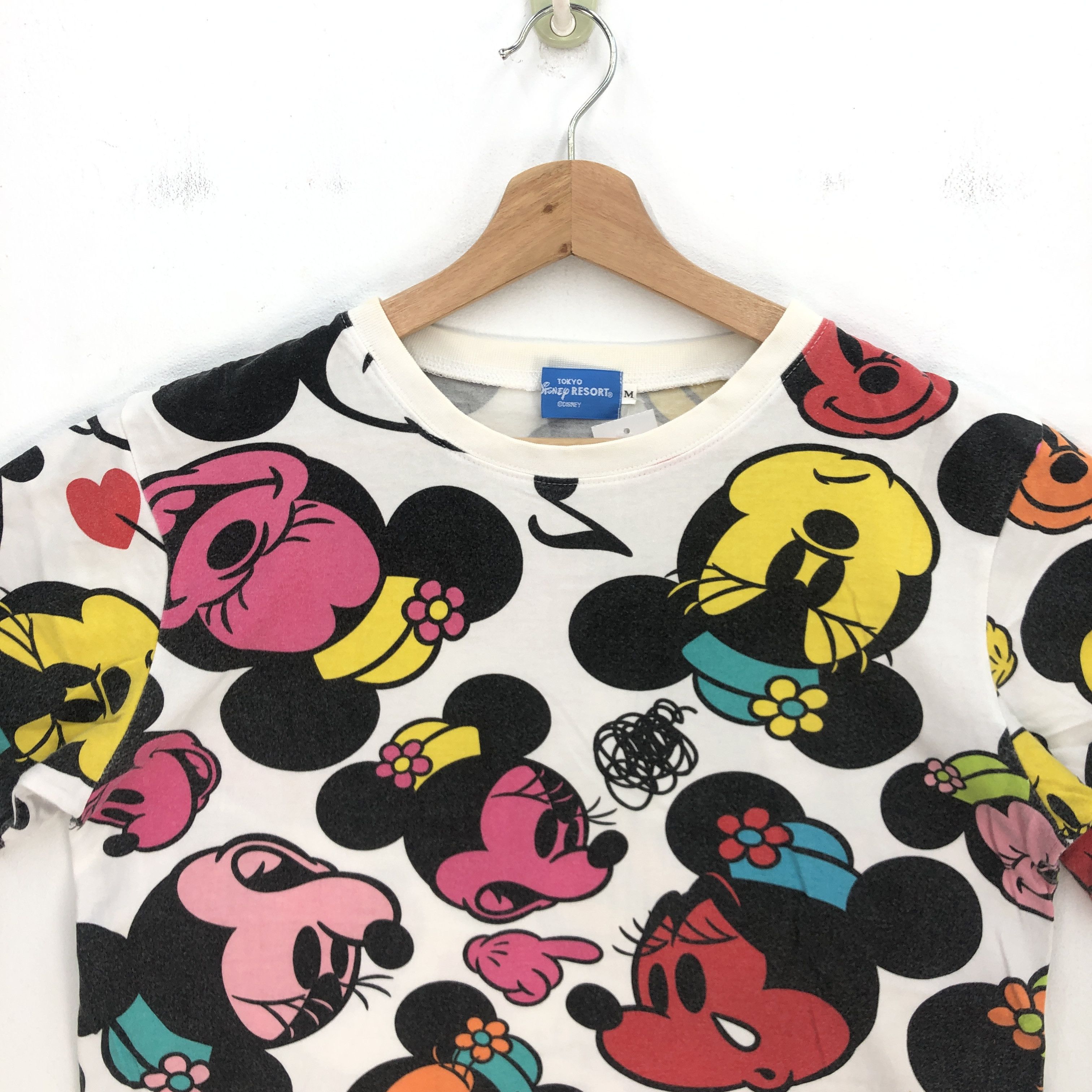 Disney Minnie Mouse T Shirt Overprint Disney Mickey Cartoon Tee Size US M / EU 48-50 / 2 - 3 Thumbnail
