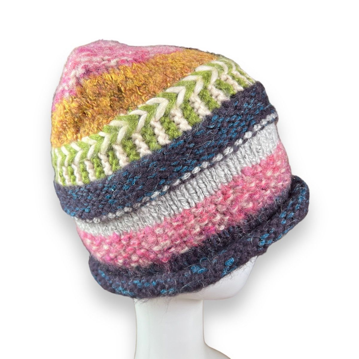 Japanese Brand Y2K Beanie Hat SIZE 56-57.5 CM Size ONE SIZE - 5 Thumbnail