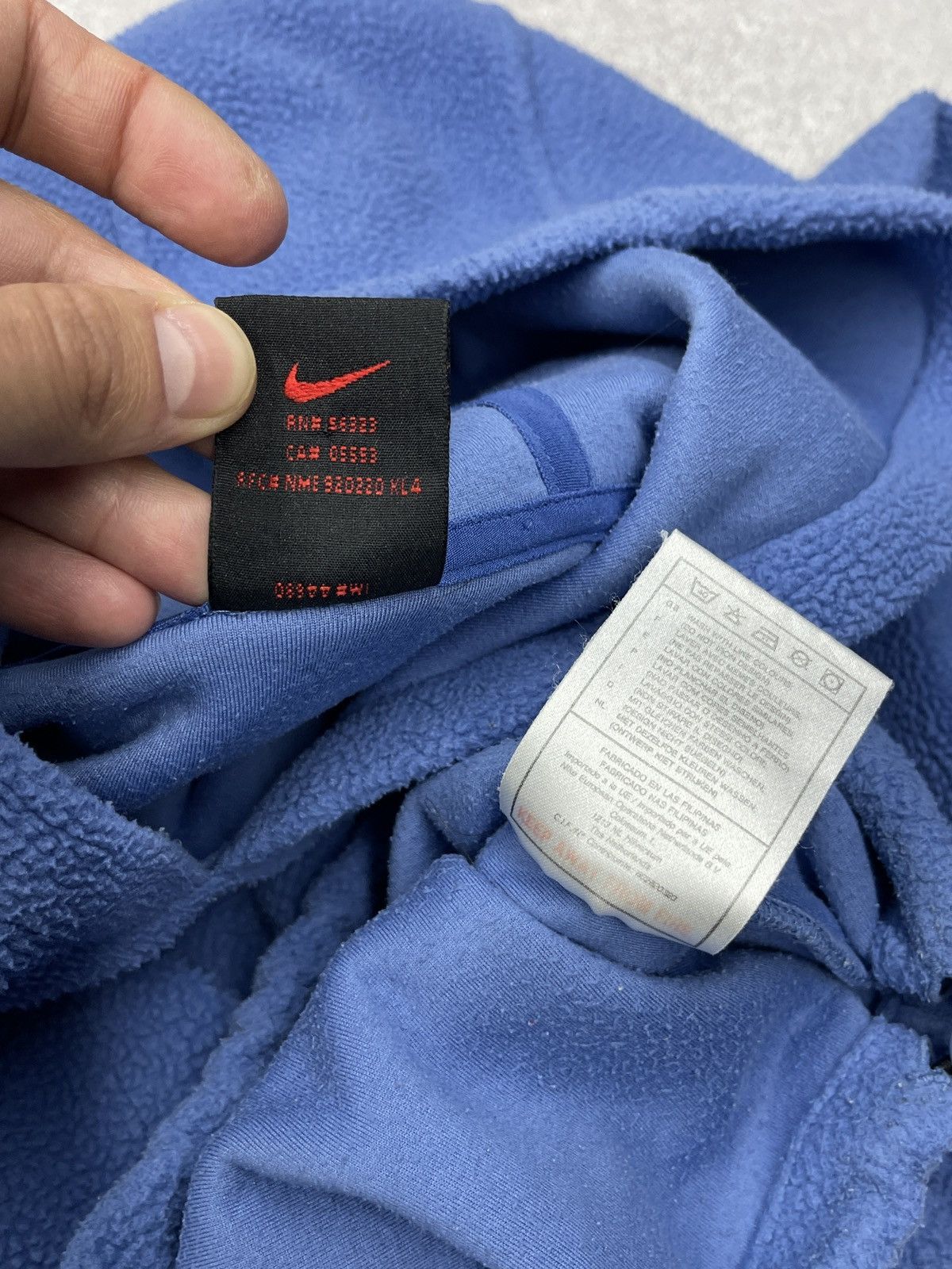 Nike Women Nike Fleece Hoodie Center Logo Blue Teddy ACG TECH Size S / US 4 / IT 40 - 11 Thumbnail