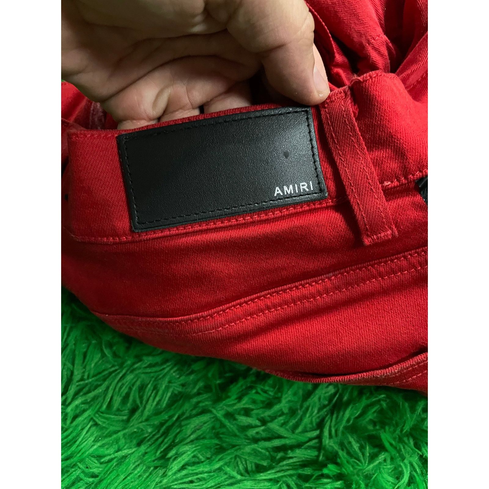 Amiri Amiri Jeans Thrasher Red Black Stripe 31 Used Size US 31 - 8 Thumbnail