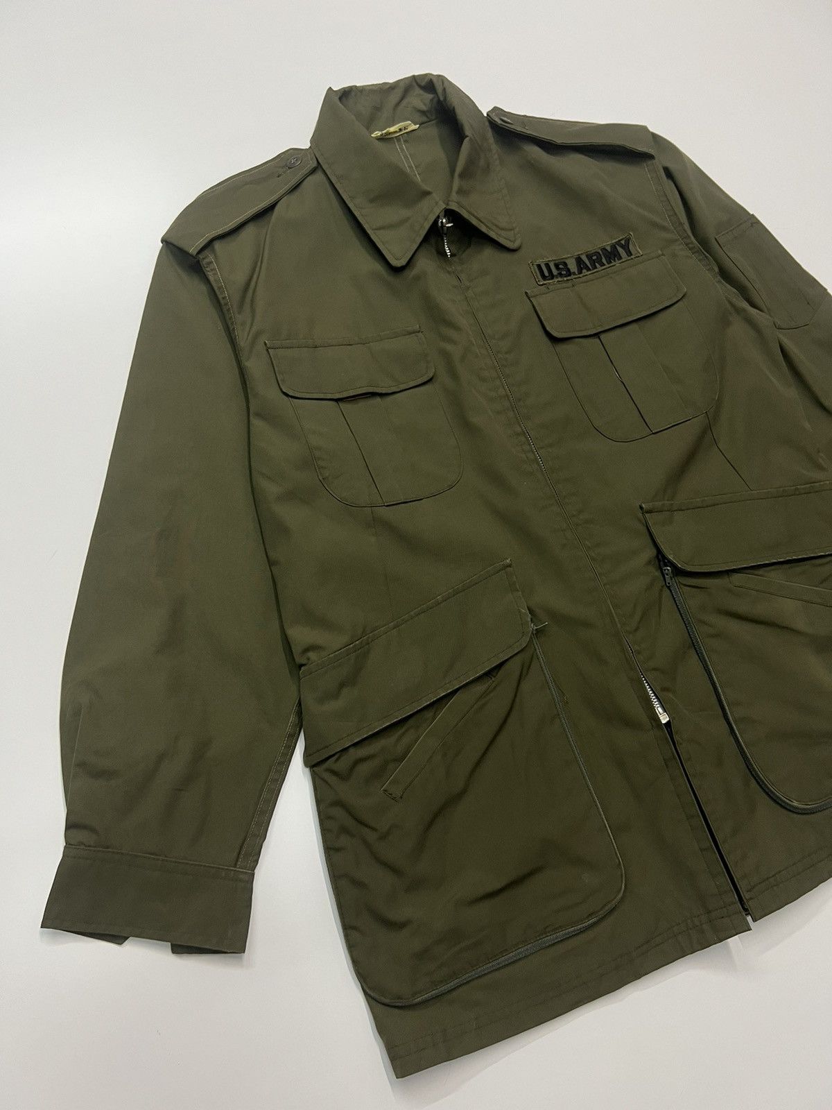 Vintage VINTAGE US ARMY ZIPPER JACKET Size US L / EU 52-54 / 3 - 3 Thumbnail