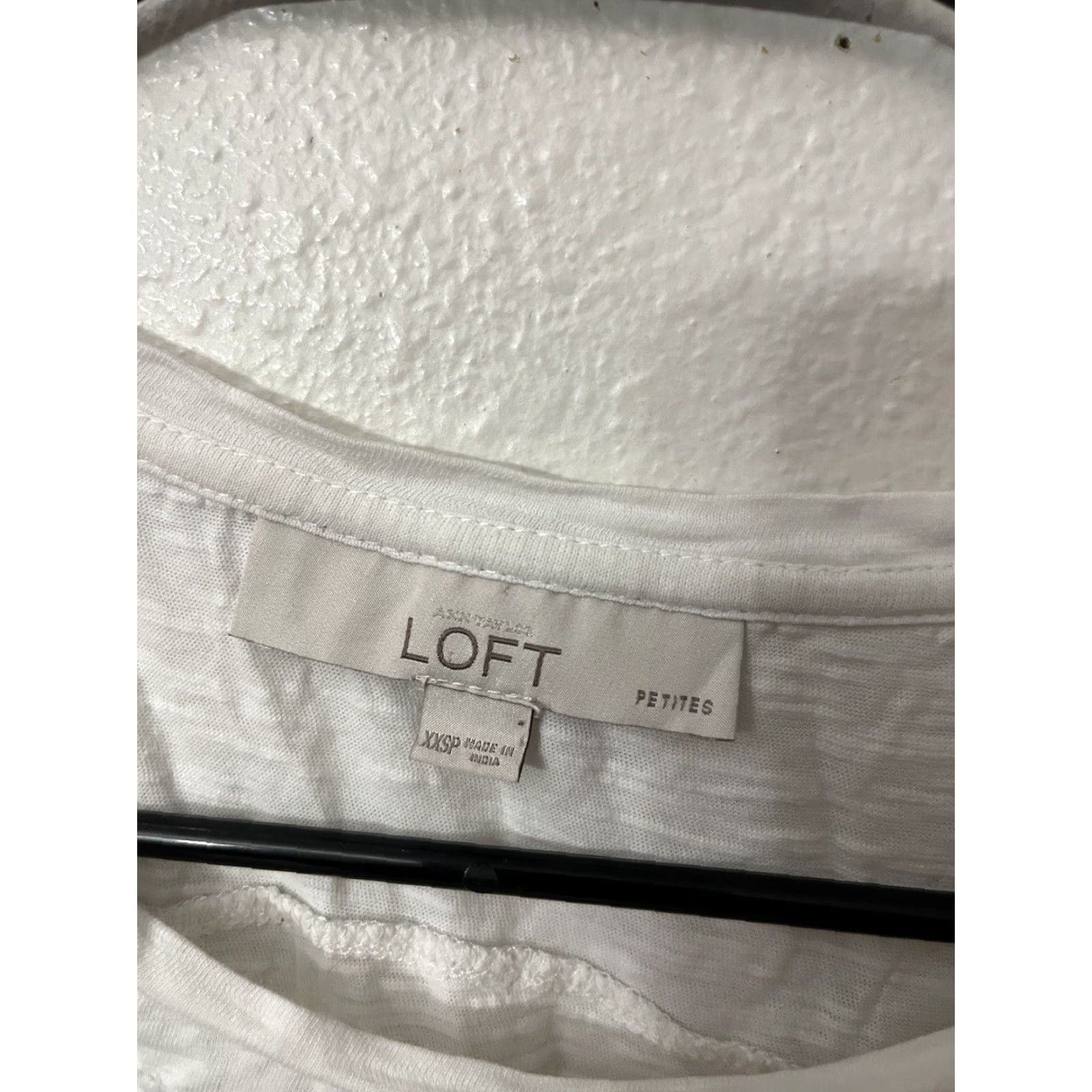 Loft VINTAGE LOFT Blouse Shirt Womens Sleeveless Cotton Tank Top Embroidered White P2XS Adult Petite White Embroidered Tank Top 90s? Size XXS / US 00 / IT 34 - 2 Thumbnail