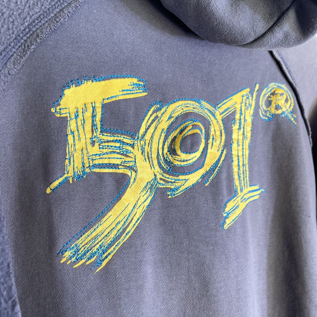 Levi's Made & Crafted × Levi's Vintage Clothing × Vintage Fades! Levis 501 RockFestival Patchwork Design Zipper Hoodie Size US M / EU 48-50 / 2 - 8 Thumbnail