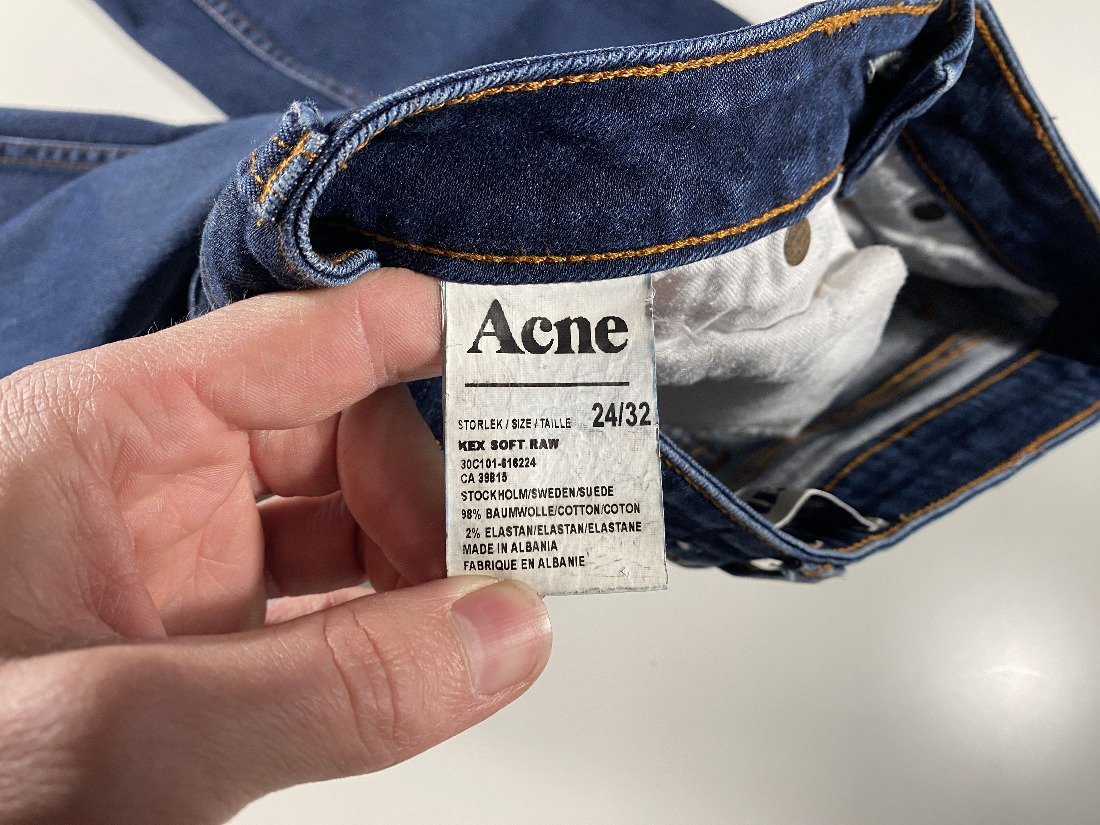 Acne Studios Acne Studios Kex Soft Raw Low Rise Slim Fit Jeans 25x31 Size 25" / US 0 / IT 36 - 5 Thumbnail