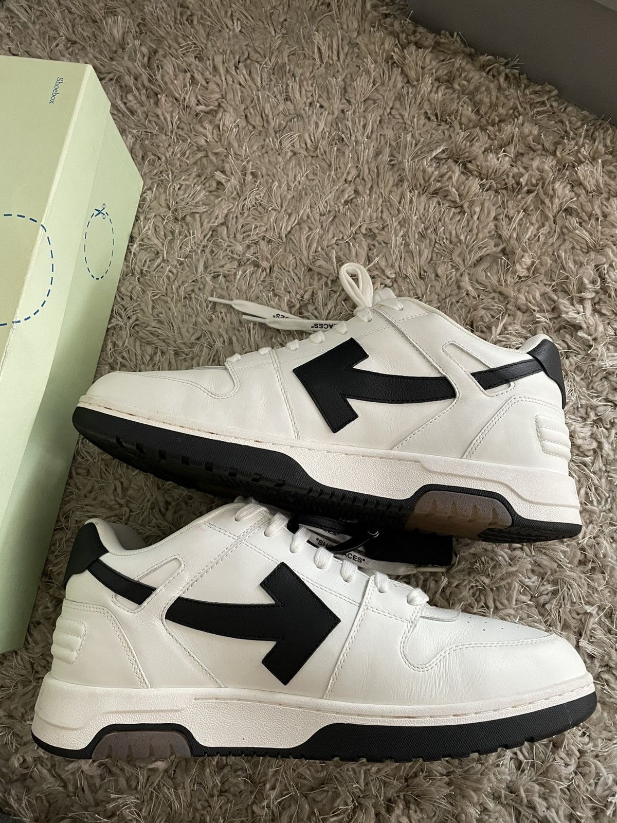 Off-White Off White Out of Office White/Black Size US 13 / EU 46 - 3 Thumbnail