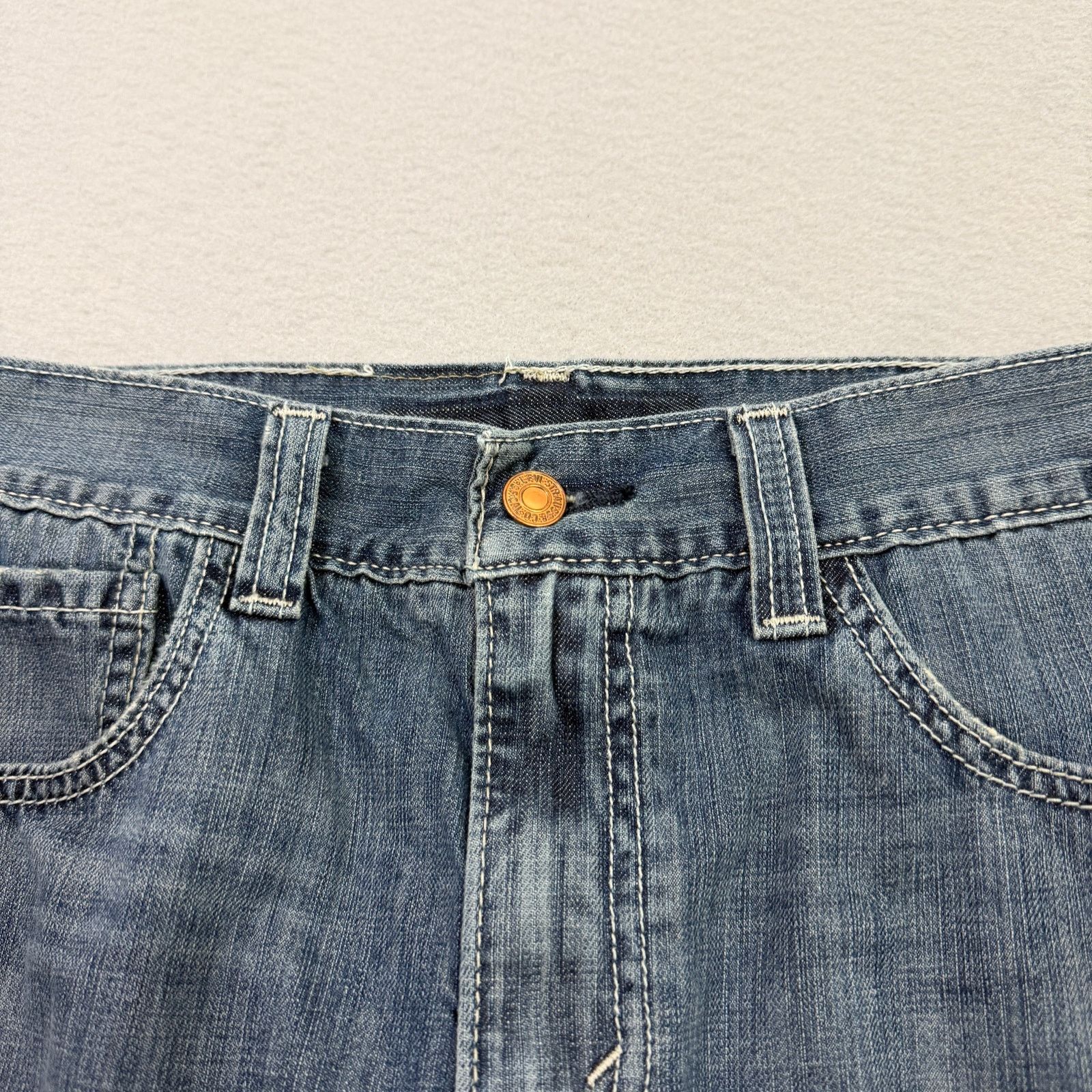 Levi's Vintage Levis 511 Jean Shorts Mens 33 Blue 11" Inseam Skinny Size US 33 - 3 Thumbnail