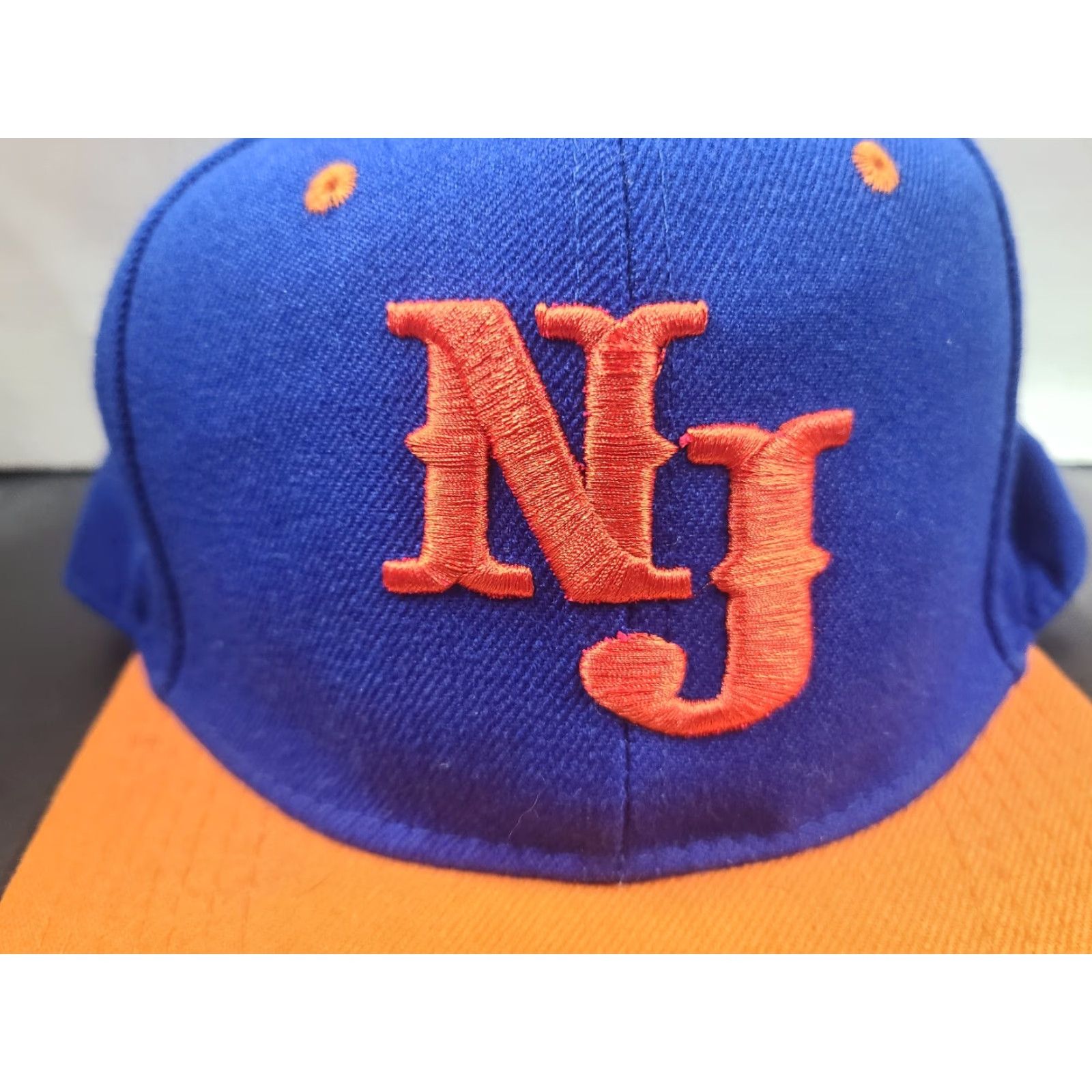 MLB VINTAGE muka NJ Jersey Snapback cap Blue Orange Men One Size Adjustable Baseball Cap Size US M / EU 48-50 / 2 - 2 Thumbnail