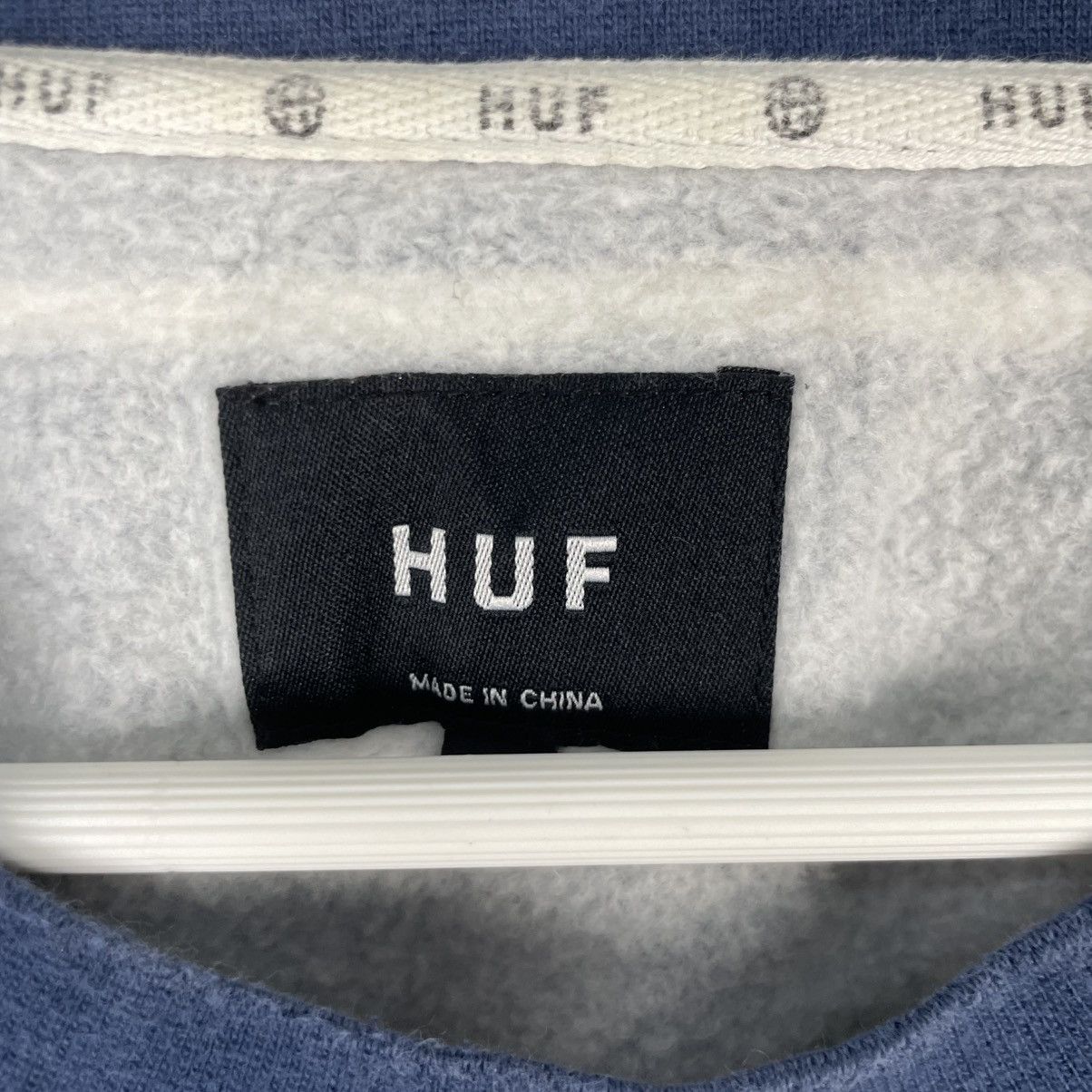 Designer × Vintage vintage Hoodie/sweater Huf x sun surf x surf style - blue Size US L / EU 52-54 / 3 - 8 Thumbnail