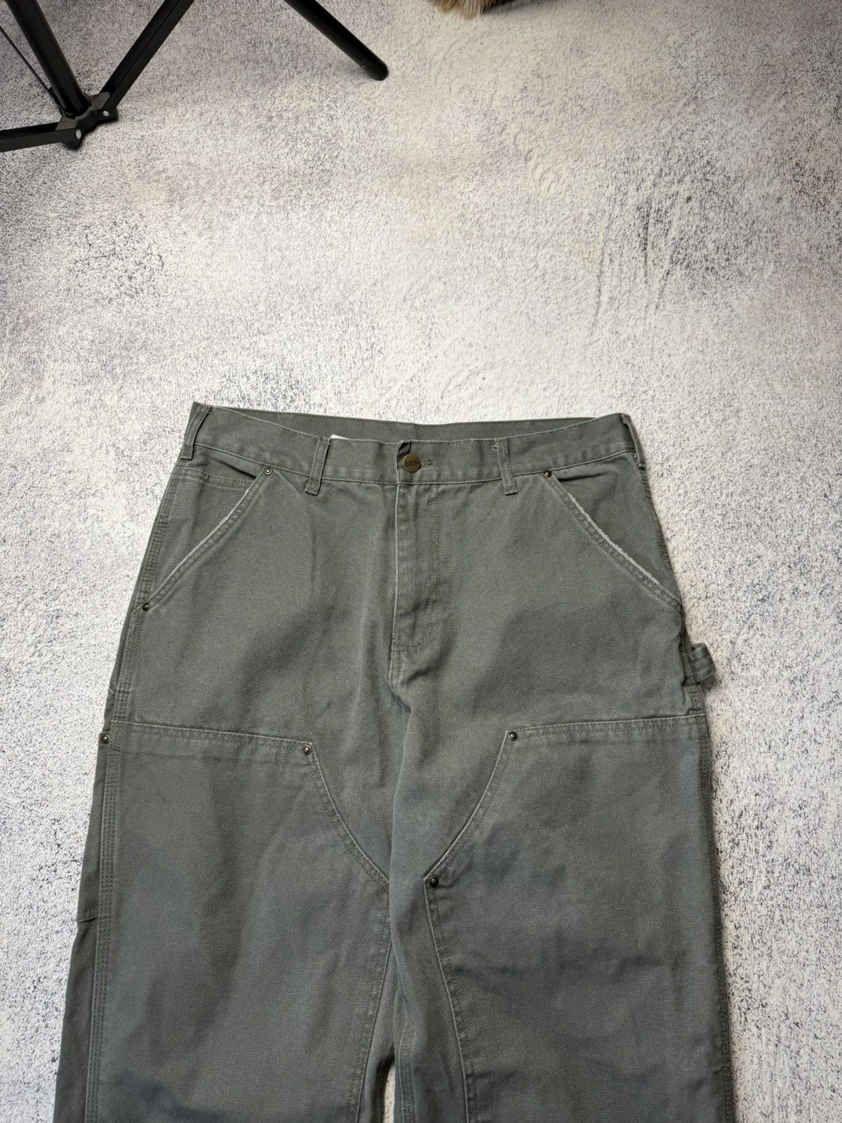 Carhartt Vintage Carhartt Double Knee Work Wear Pants Grey Sz 30 x 32 Size US 32 / EU 48 - 20 Thumbnail