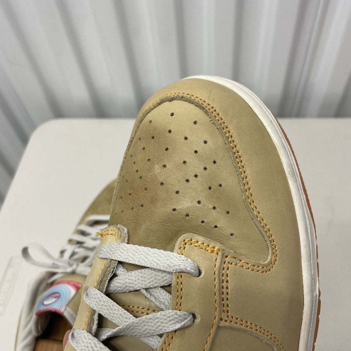 Nike Dunk Low EX Animizing Light Bone Sneakers 2007 Size US 12 / EU 45 - 10 Thumbnail