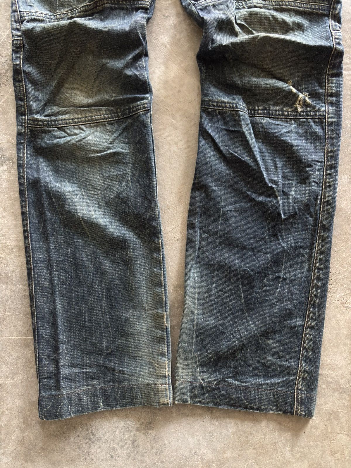 Marithe + Francois Girbaud MARITHE FRANCOIS GIRBAUD MFG biker jeans distressed vintage Size US 30 / EU 46 - 16 Thumbnail
