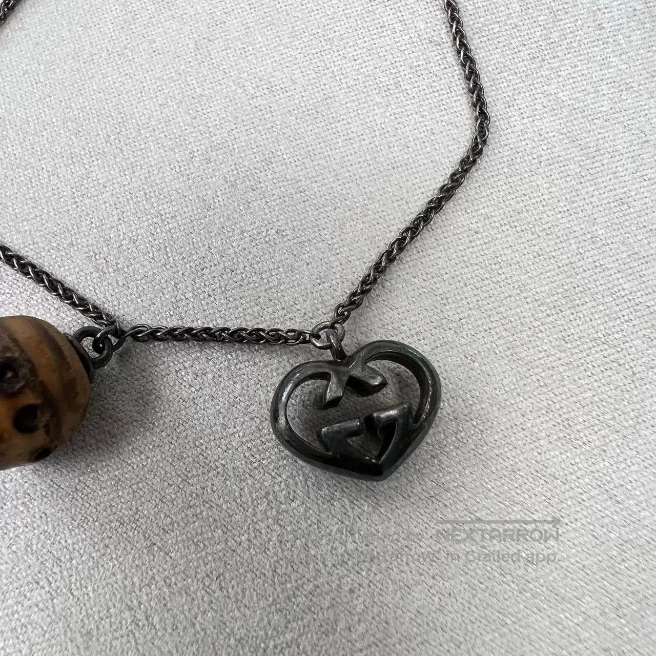 Gucci Gucci Bamboo Double G Heart Logo Bracelet. Size ONE SIZE - 3 Thumbnail