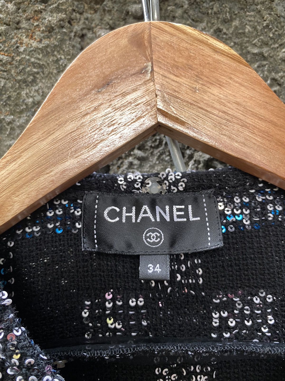 Chanel FW17 Runway Black Sequined Top Size XXS / US 00 / IT 34 - 14 Thumbnail