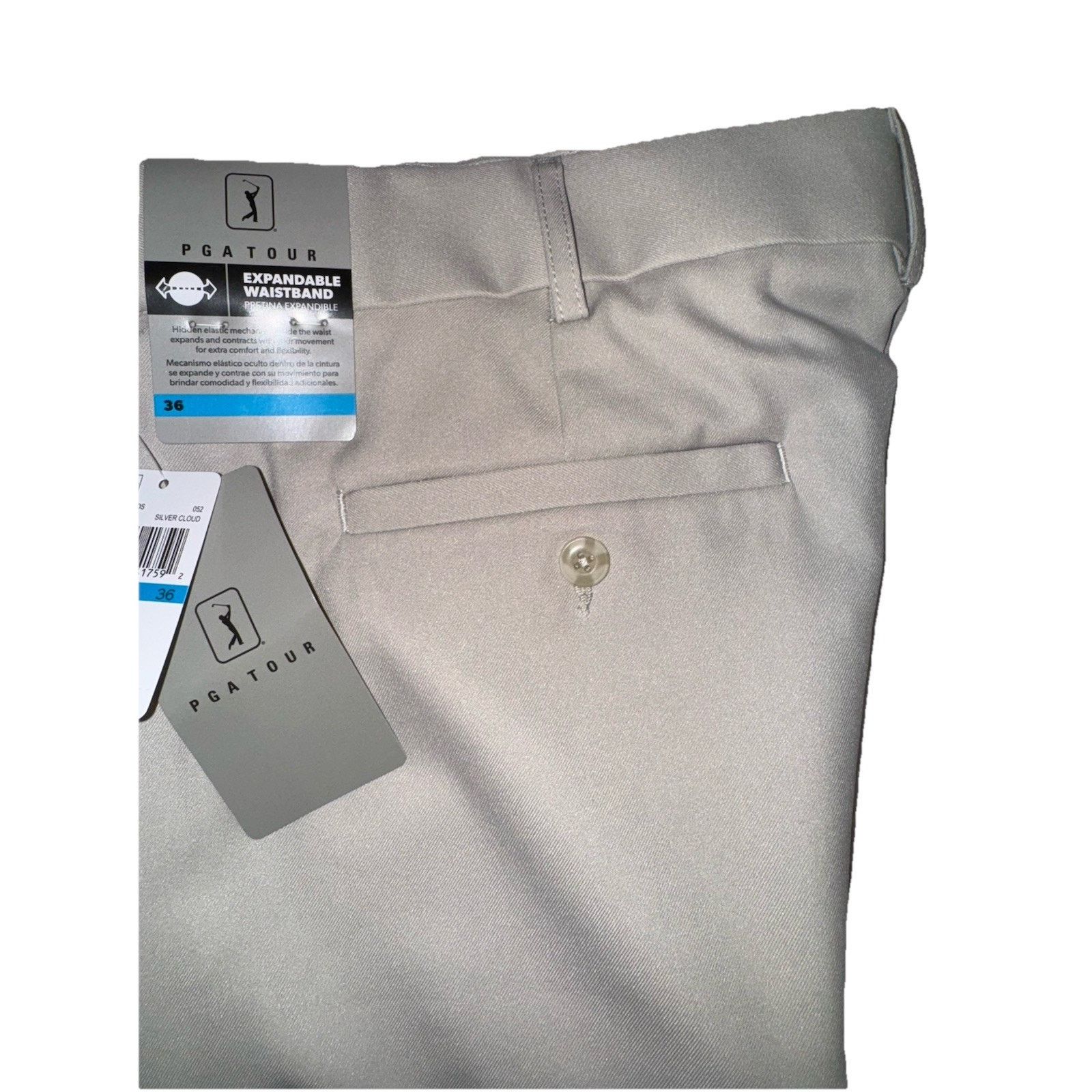 PGA Tour PGA TOUR Men's 9" Golf Shorts Expandable Waist 36” Size US 36 / EU 52 - 9 Thumbnail