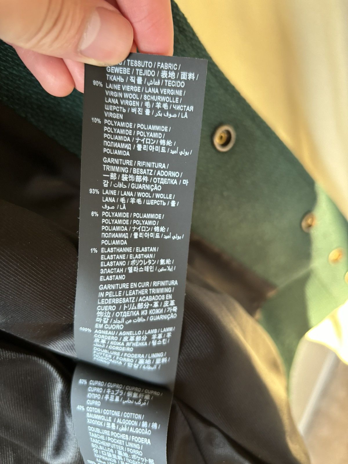 Saint Laurent Paris Green Wool Teddy jacket 48 Size US M / EU 48-50 / 2 - 5 Thumbnail