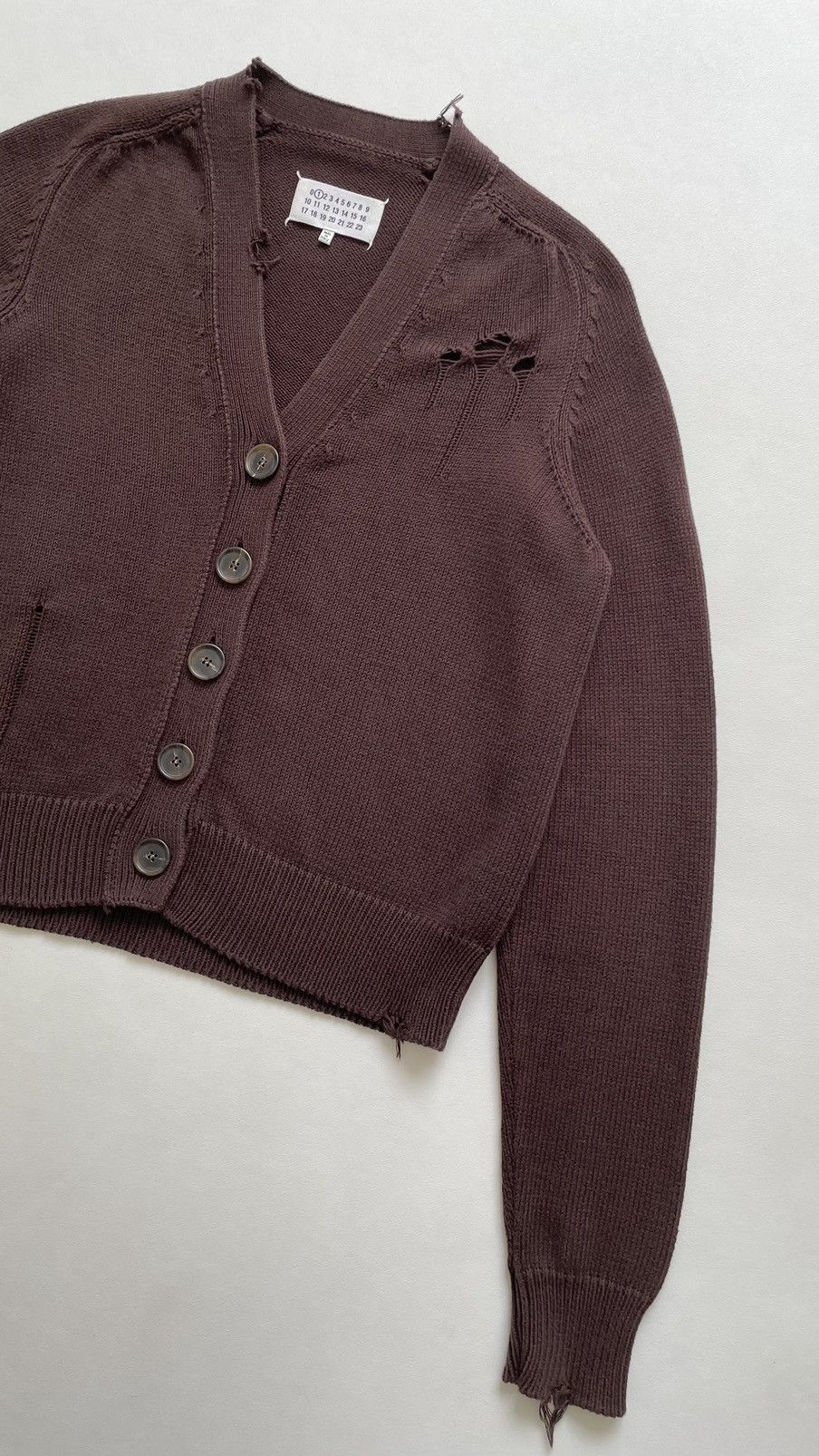 Maison Margiela S/S 22 Destroyed Knit Cotton Cardigan Size S / US 4 / IT 40 - 6 Thumbnail