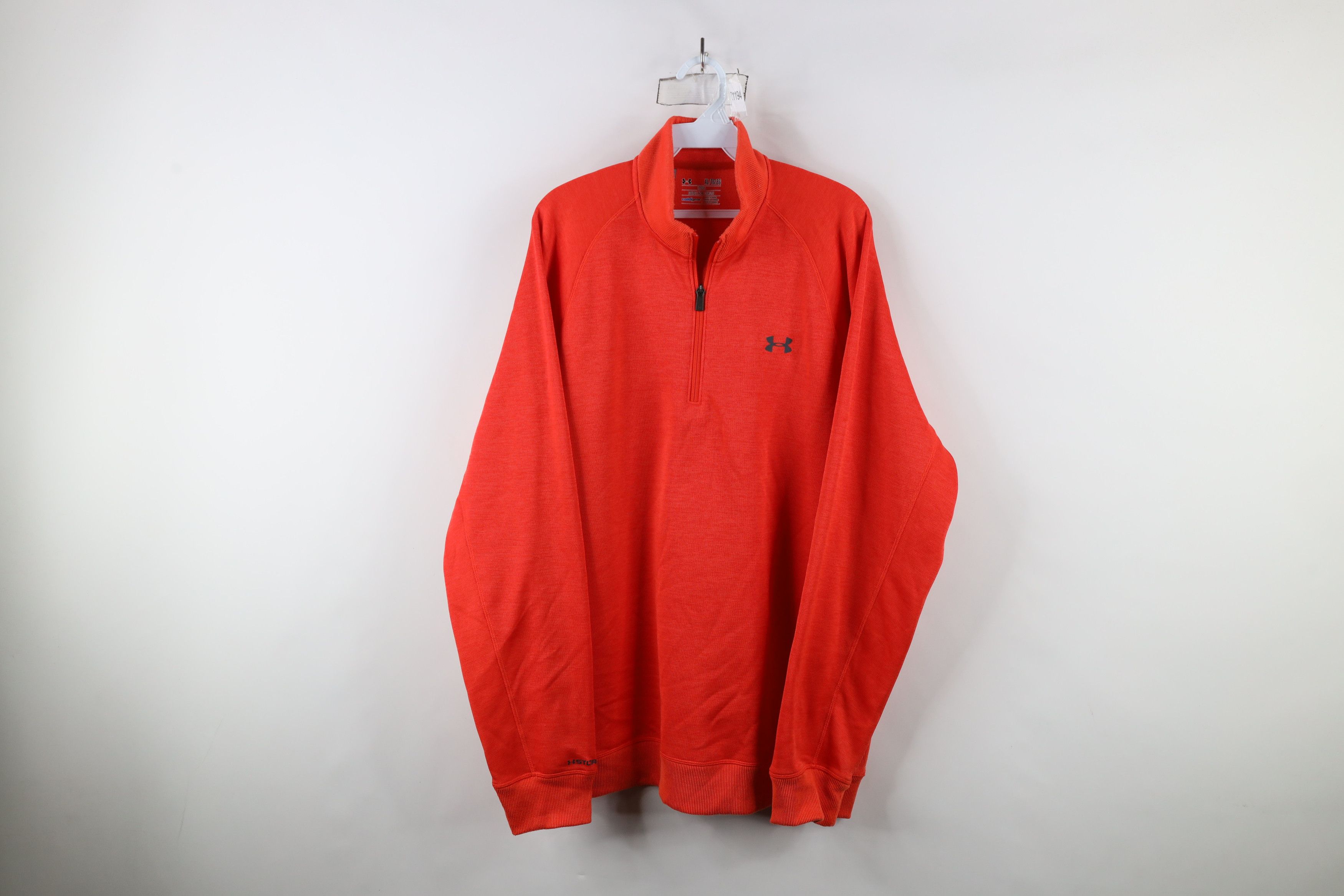 Under Armour × Vintage Under Armour Storm Half Zip Fleece Lined Sweater Orange Size US L / EU 52-54 / 3 - 1 Thumbnail