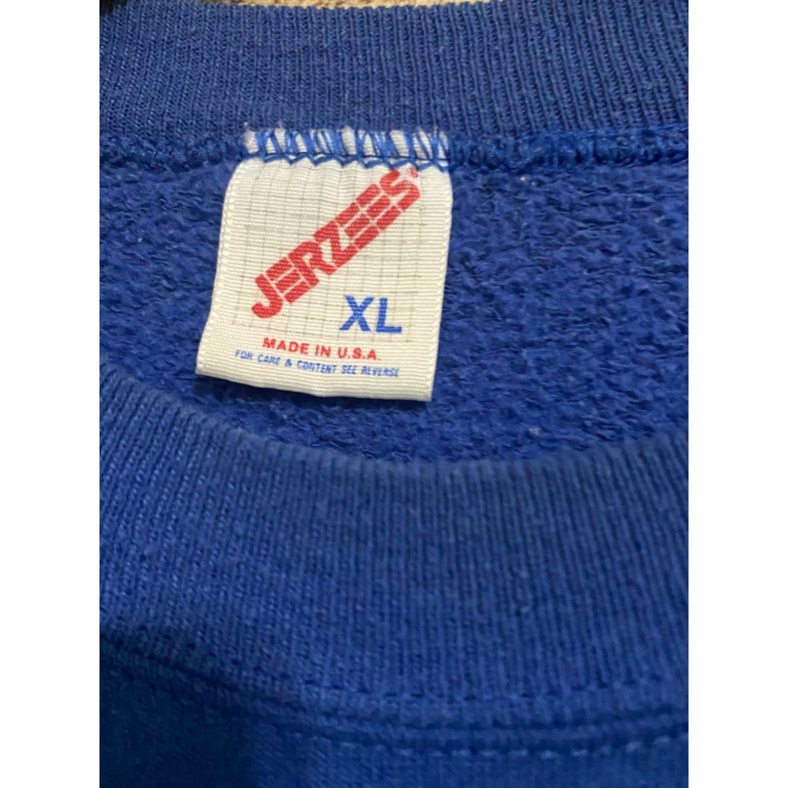 Jerzees VINTAGE Jerzees Sweatshirt Crewneck Xl Blue Mens 90s Made USA Size US XL / EU 56 / 4 - 2 Thumbnail