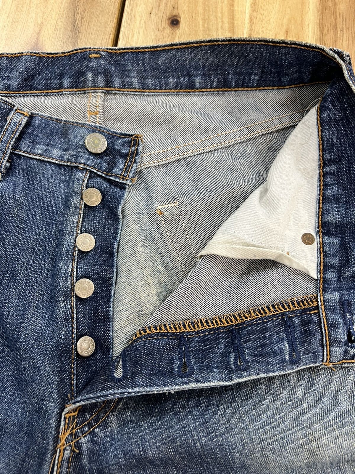 Levi's Vintage 90’s Levis 502 Button J09 Denim Jeans Size US 32 / EU 48 - 9 Thumbnail