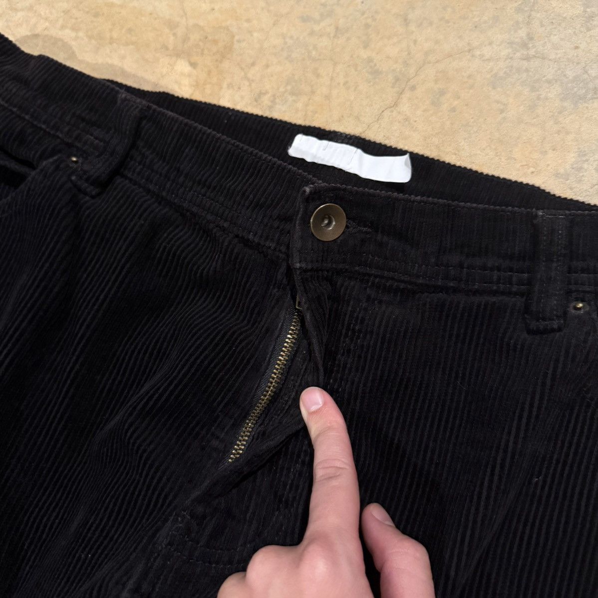 Vintage 2000s Faded Corduroy Double Knee Carpenter Pants ERD Grunge Size US 38 / EU 54 - 5 Thumbnail