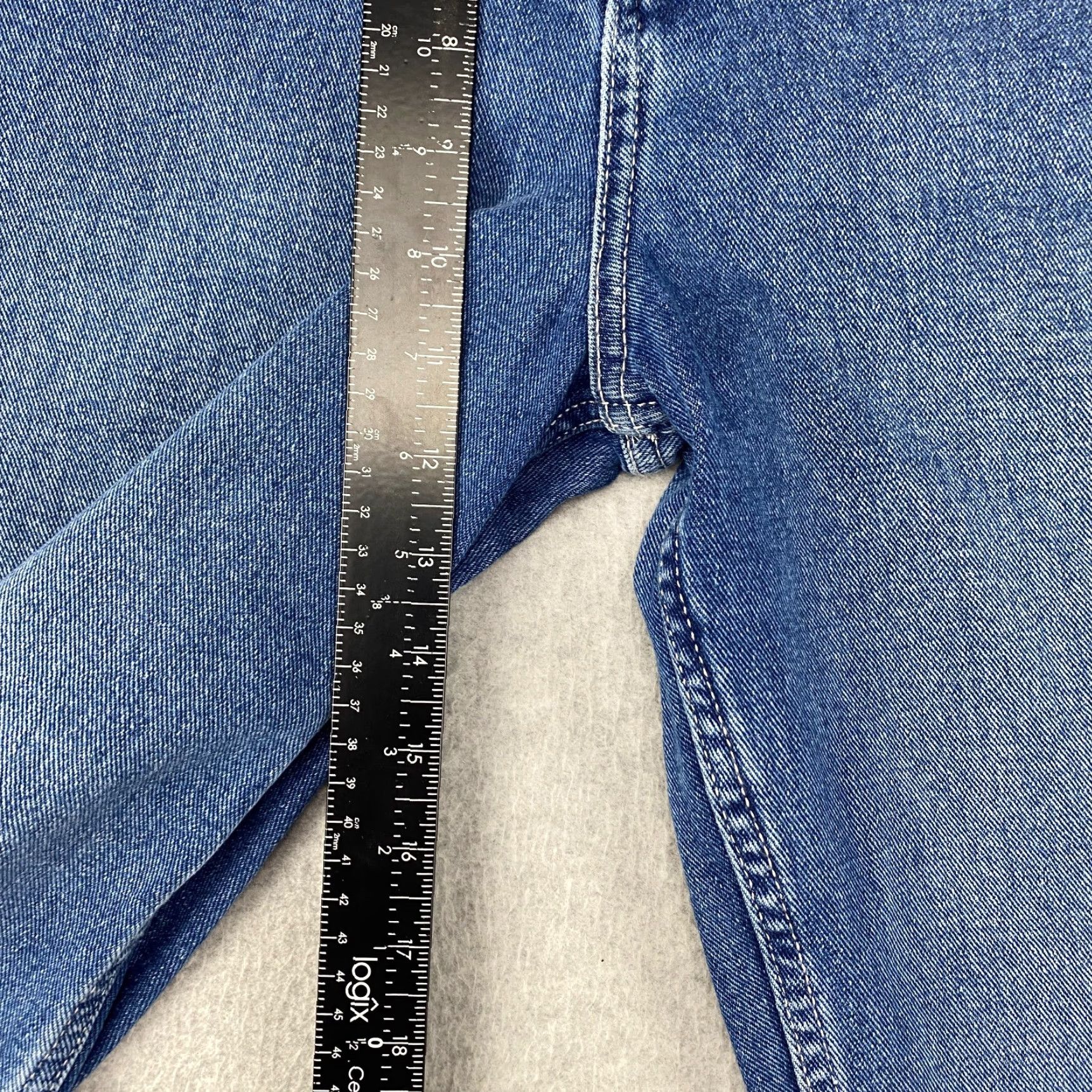 Essentials Amazon Jeans Mens 33X30 Blue Straight Leg Pockets Loose Fit Stretch Vintage No Size US 33 - 5 Thumbnail