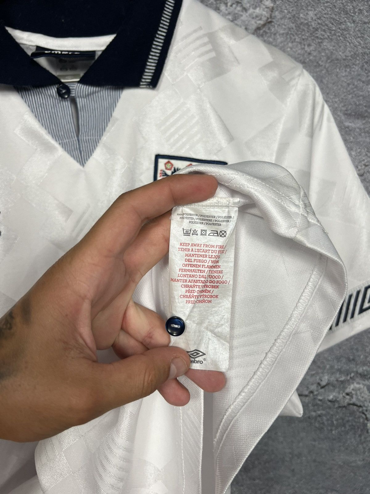 Umbro Vintage 1990 England Umbro Reproduction Jersey Size S Size US S / EU 44-46 / 1 - 10 Thumbnail