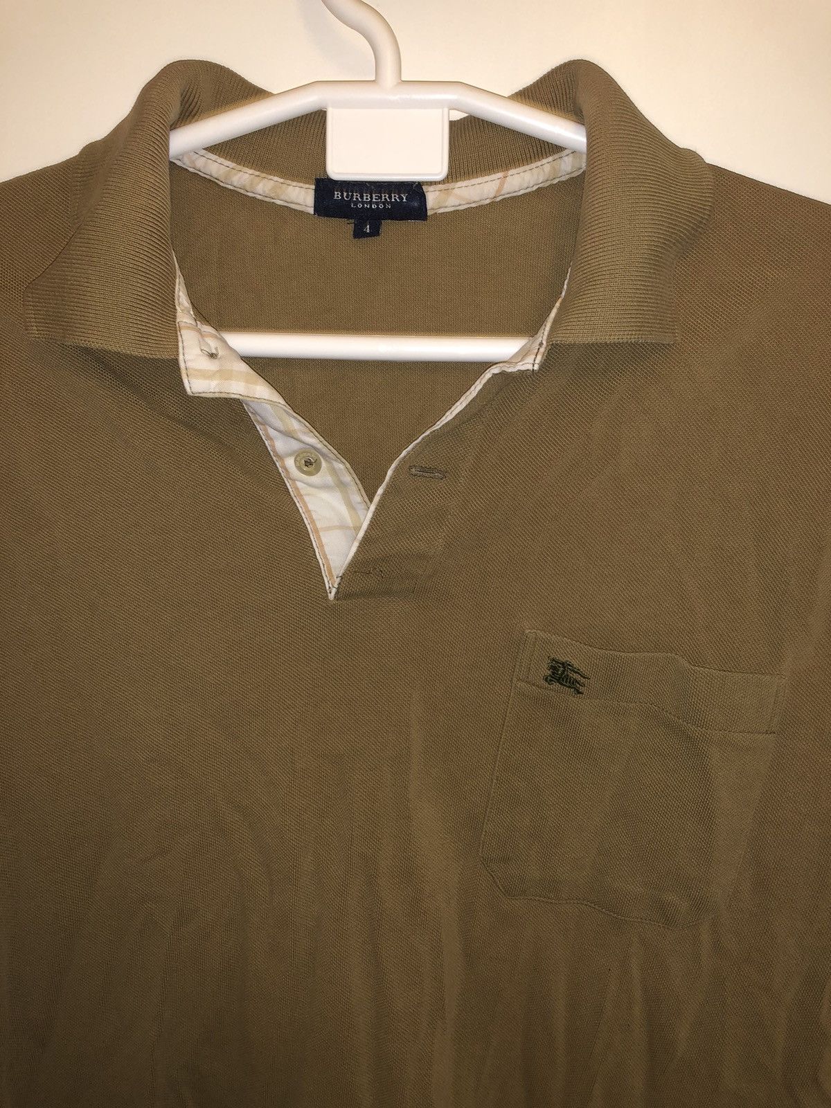 Burberry × Vintage Brown Burberry Polo Size US M / EU 48-50 / 2 - 1 Thumbnail