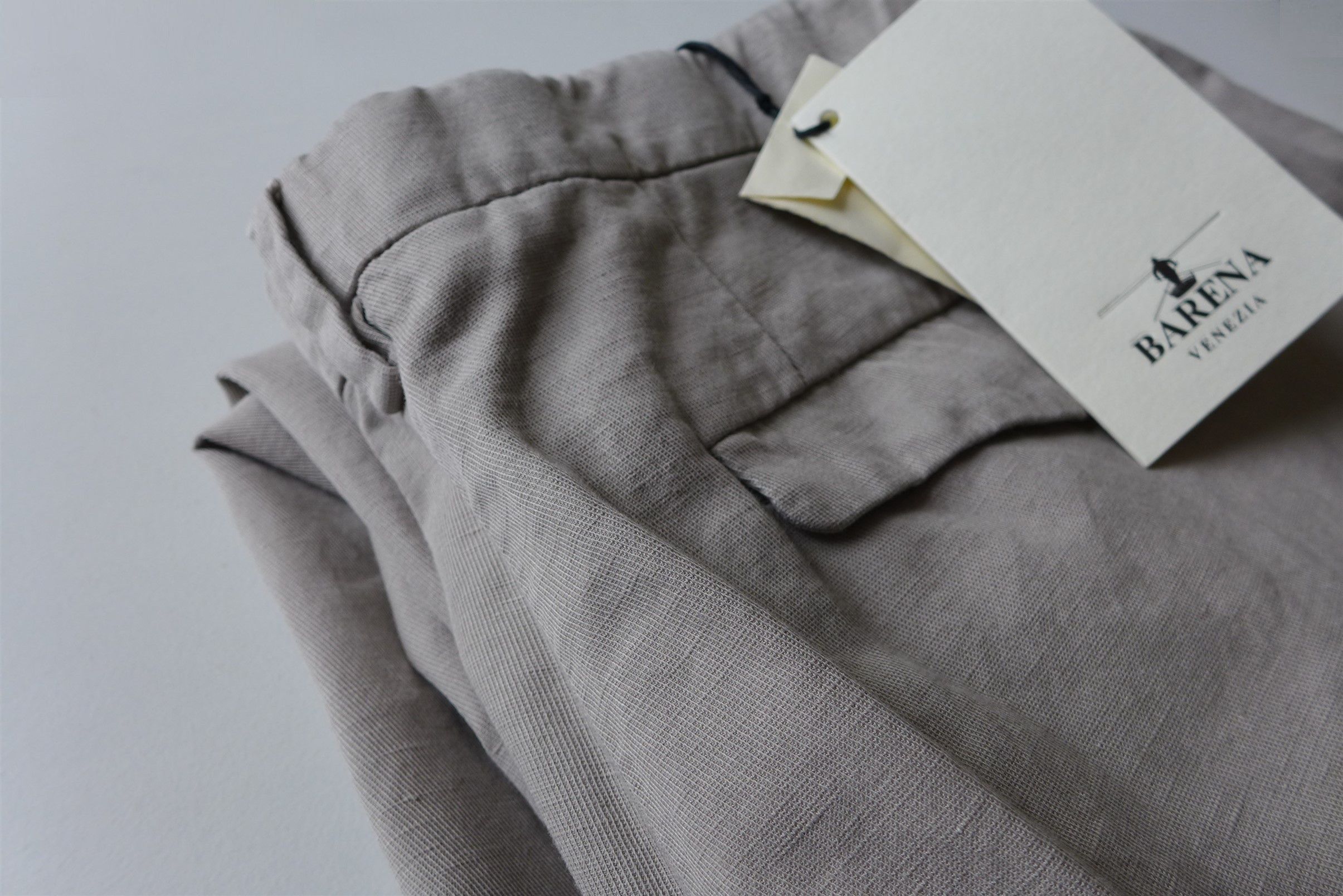 Barena Barena Masco Vignola Trousers -- Perla Cotton-Linen Size US 36 / EU 52 - 4 Thumbnail