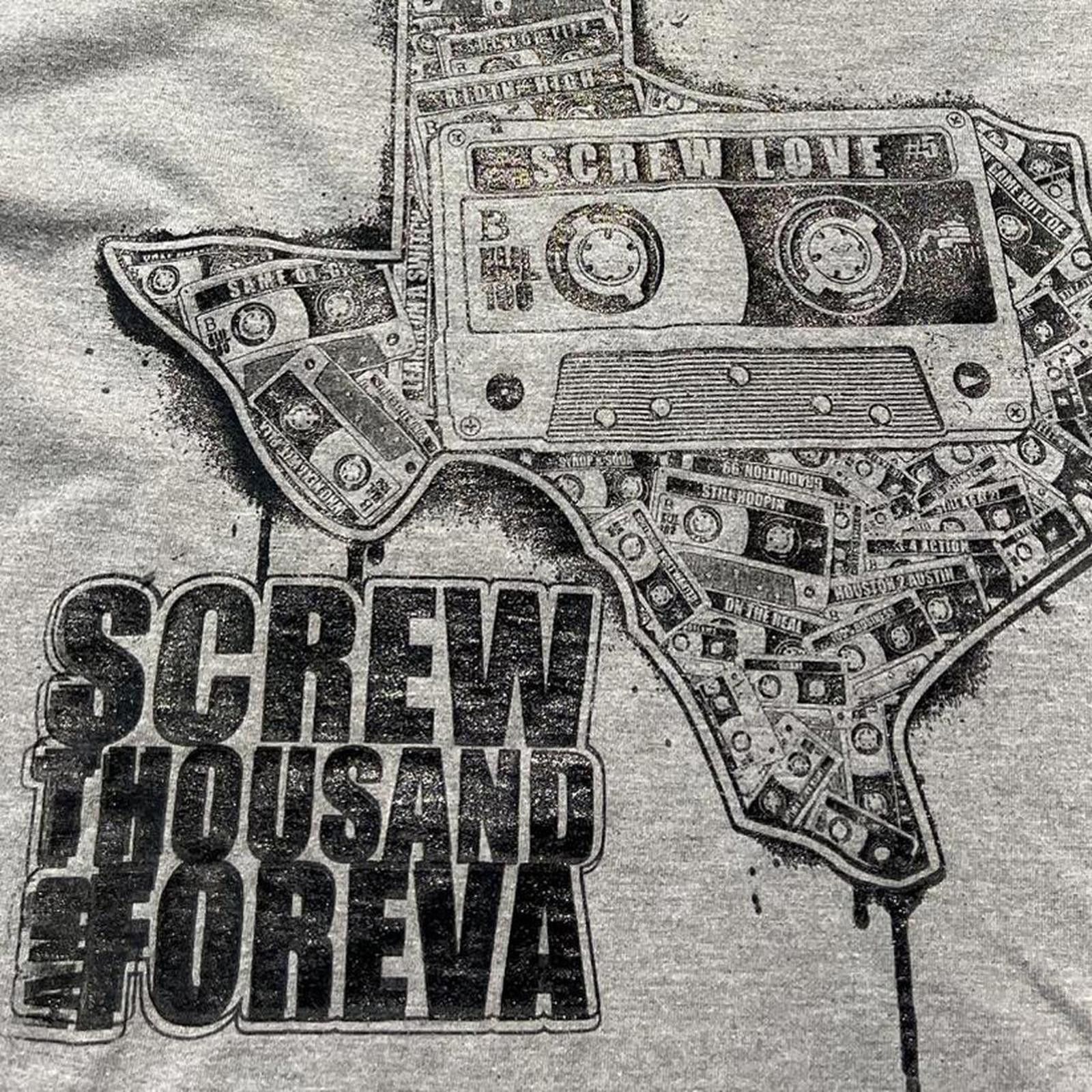 Other Vintage DJ Screw Screw Thousand Forever Grey Texas T-shirt Size US XL / EU 56 / 4 - 6 Thumbnail