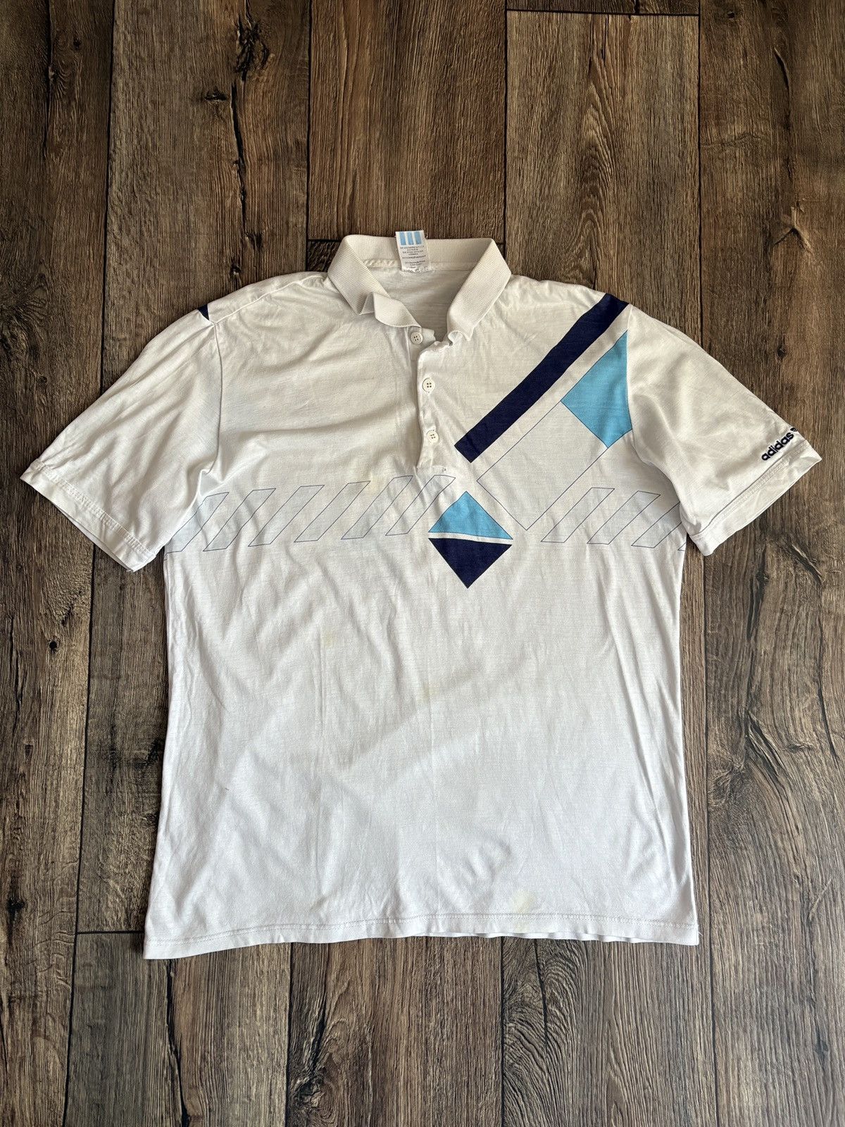 Adidas Vintage Adidas Ivan Lendl Polo Shirt Made in West Germany Size US XL / EU 56 / 4 - 1 Thumbnail