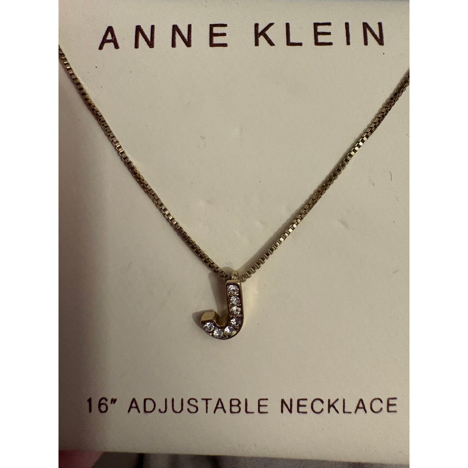 Anne Klein Anne Klein Gold Tone J Initial Necklace 16” Size ONE SIZE - 2 Thumbnail