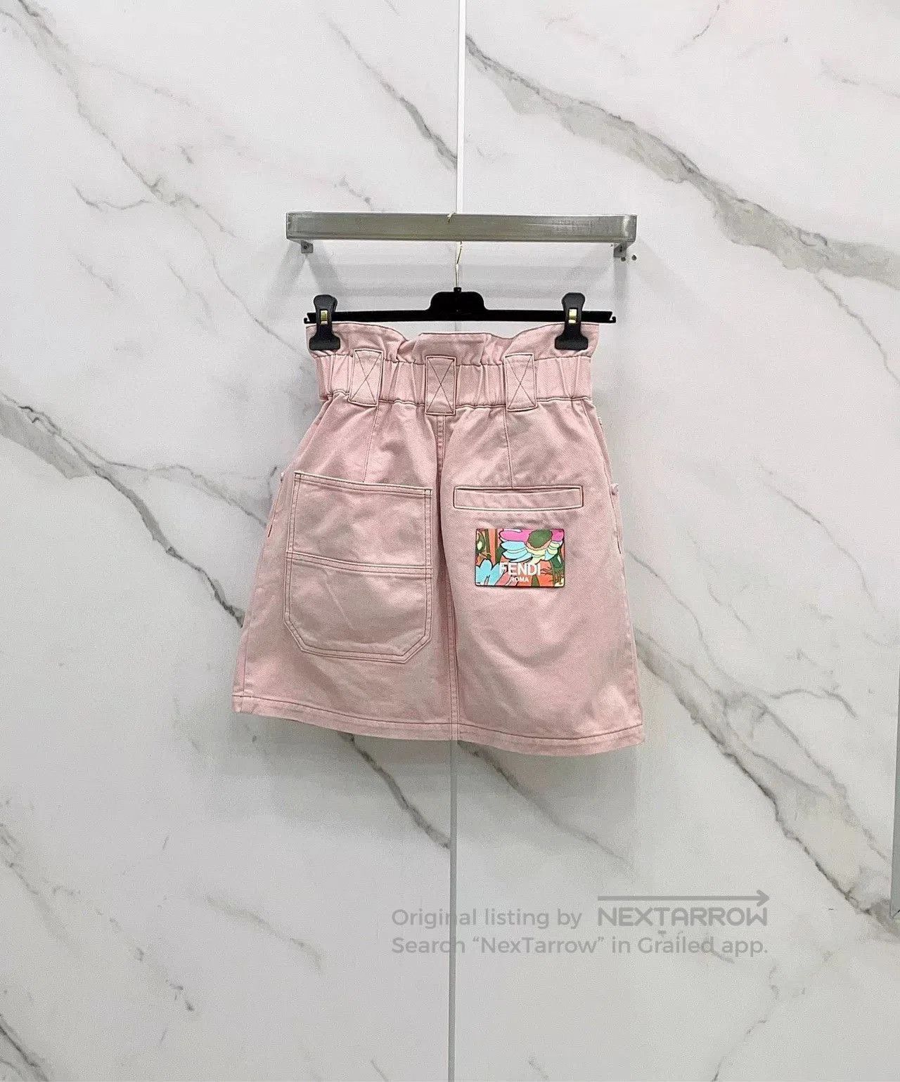 Fendi FENDI High-Waist Pink Denim Skirt. Size US 32 / EU 48 - 2 Thumbnail