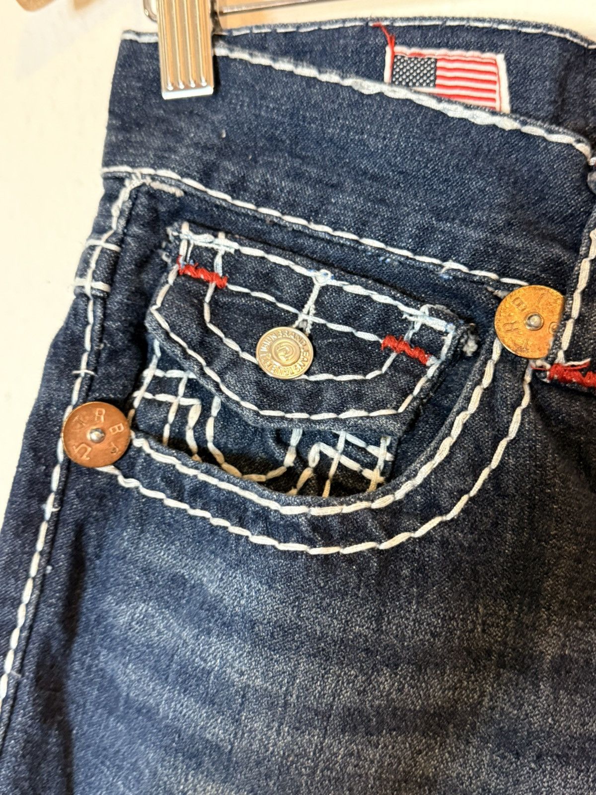 True Religion Vintage Y2K True Religion Joey Super T Jeans / World Tour Size US 32 / EU 48 - 4 Thumbnail