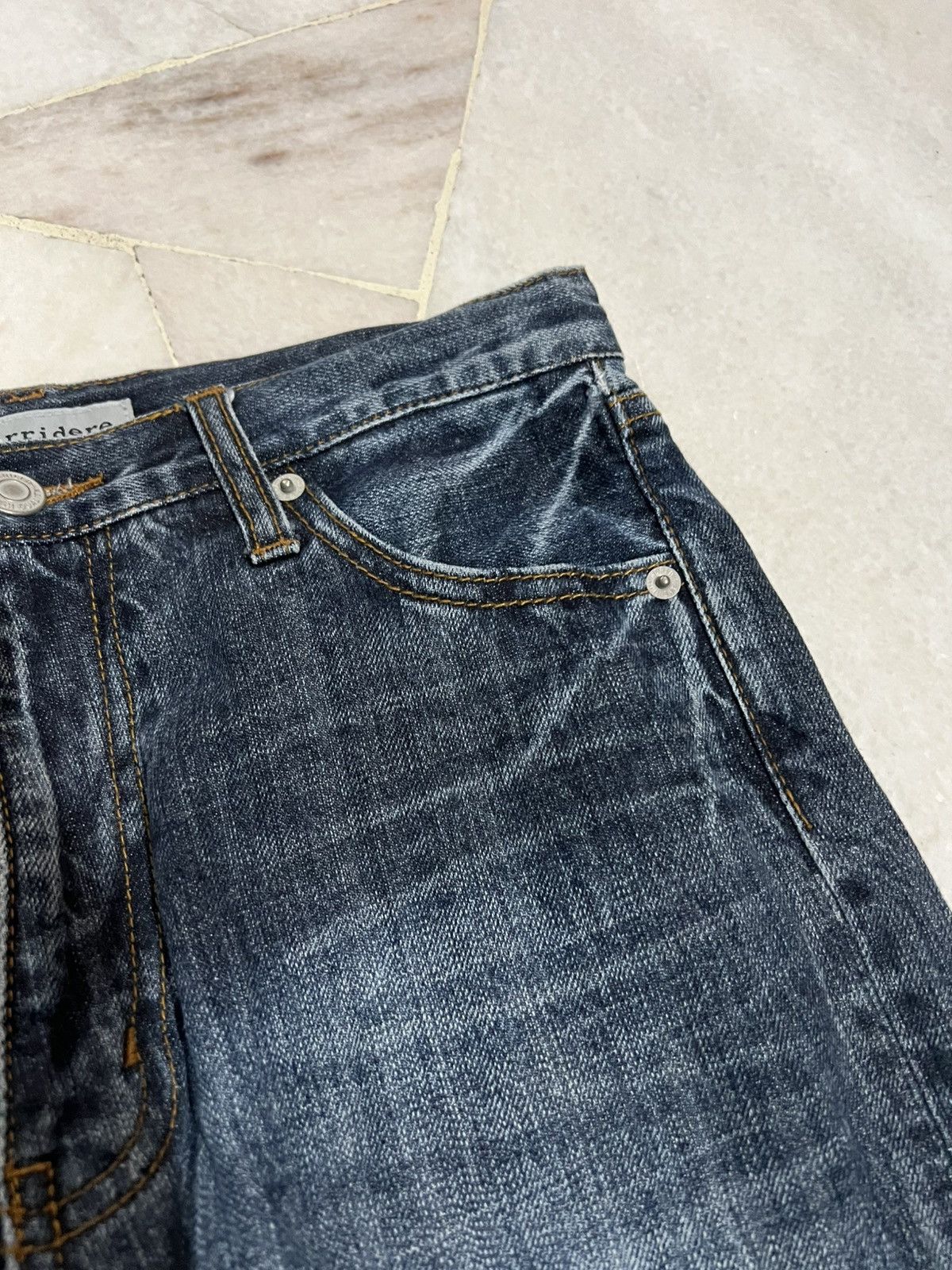 If Six Was Nine × Japanese Brand × Le Grande Bleu (L.G.B.) 🌈90’s Style Sorridere Funny Devil Skull Jeans Size US 28 / EU 44 - 9 Thumbnail