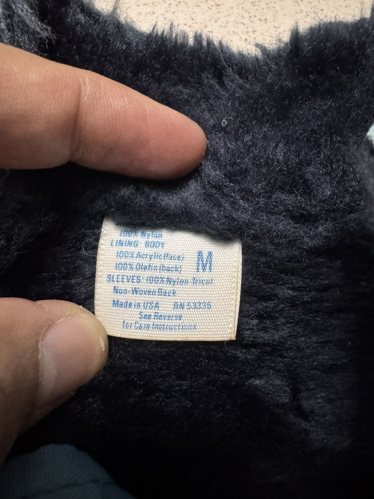 Ford VINTAGE FORD SHELBY COBRA FLEECE LINED JACKET WITH STAINS Size US M / EU 48-50 / 2 - 3 Thumbnail