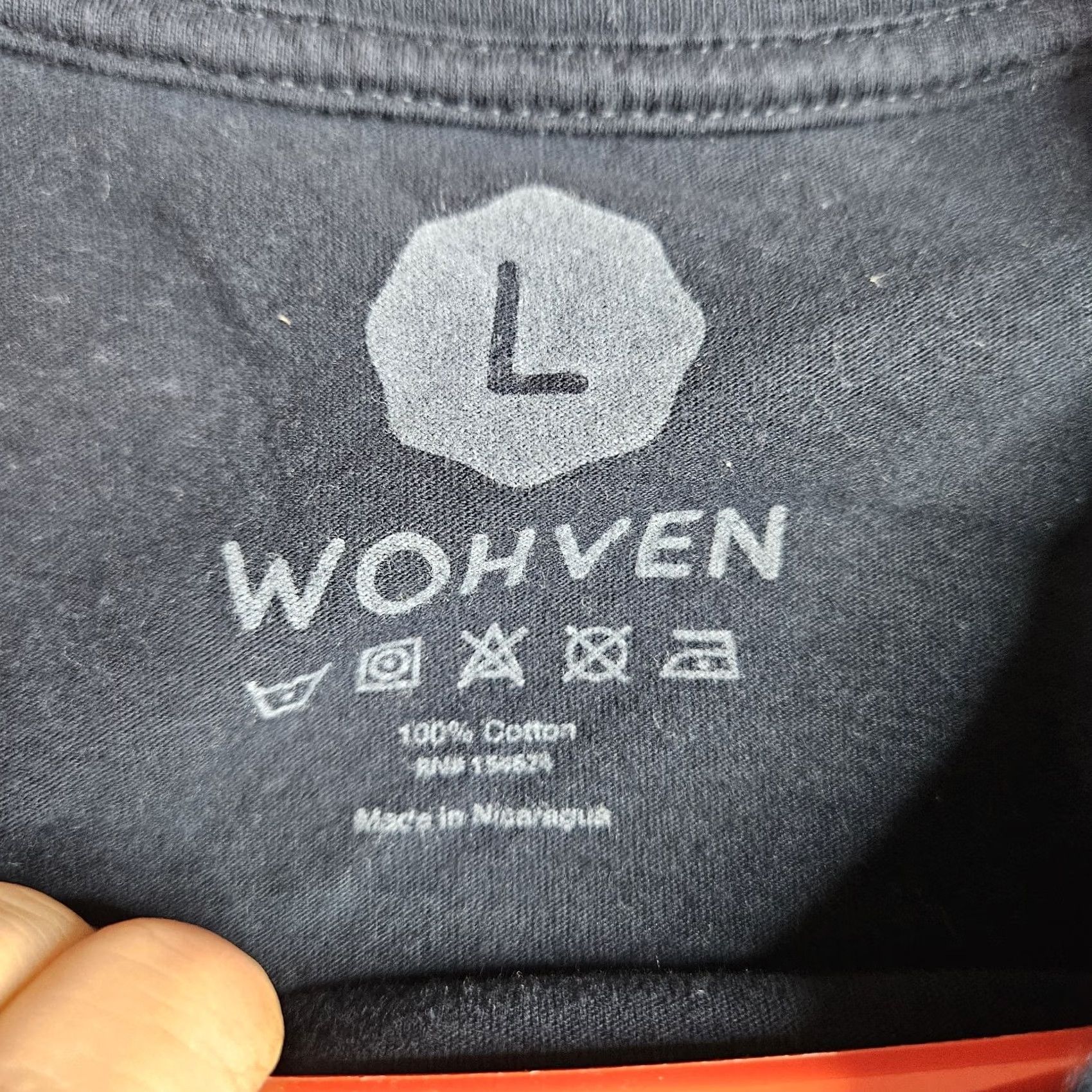 Vintage Wohven Navy blue Long Sleeve Crew Neck T-Shirt Men L Regular Cotton Logo Modern Basic Shirt Size US L / EU 52-54 / 3 - 5 Thumbnail